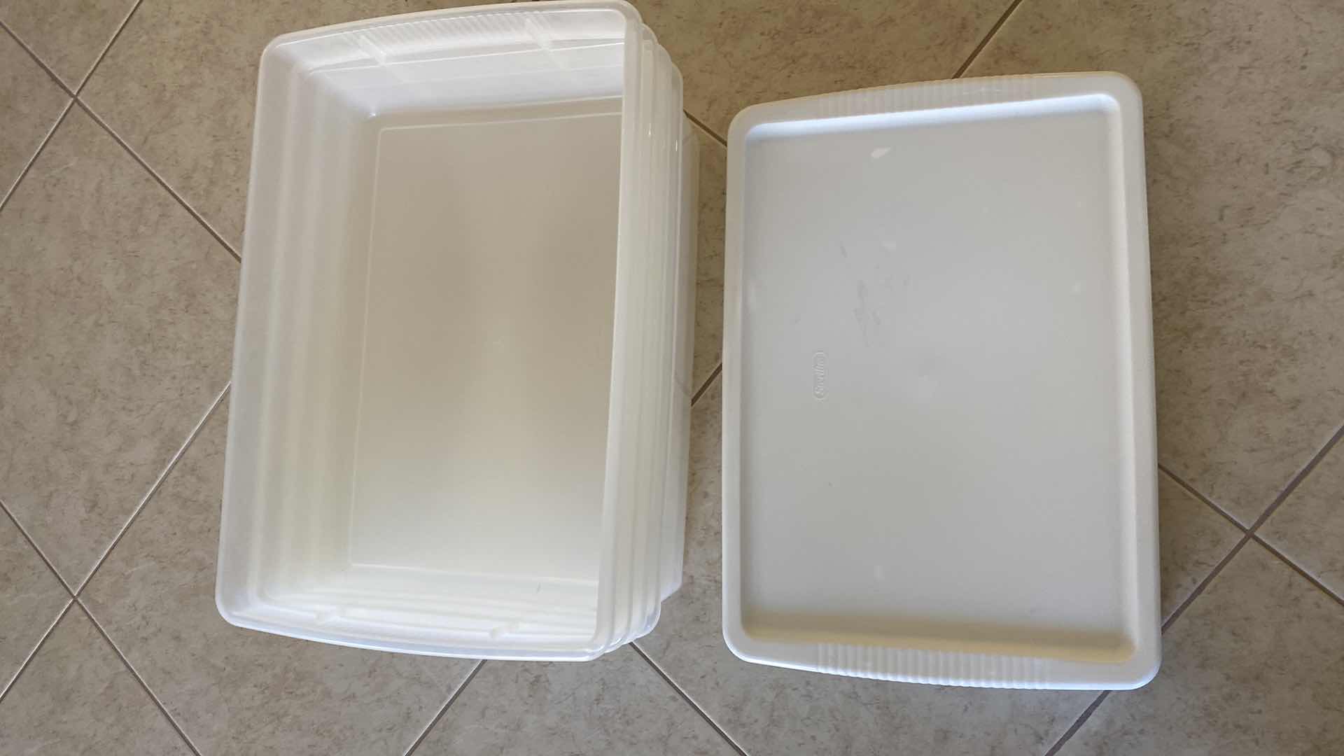 Photo 1 of 4 STERILITE STORAGE TOTES WITH LIDS 22” X 15” H6”