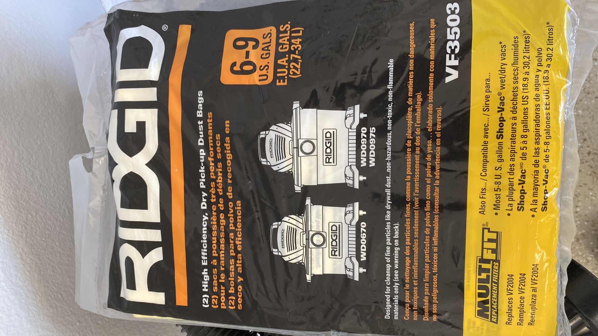 Photo 3 of SHOP VAC 6 GALLON 3 HP