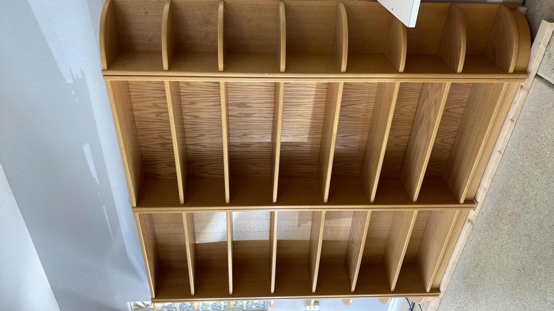 Photo 1 of OAK VENEER BOOK/DISPLAY CASE 96” X 13” H87”