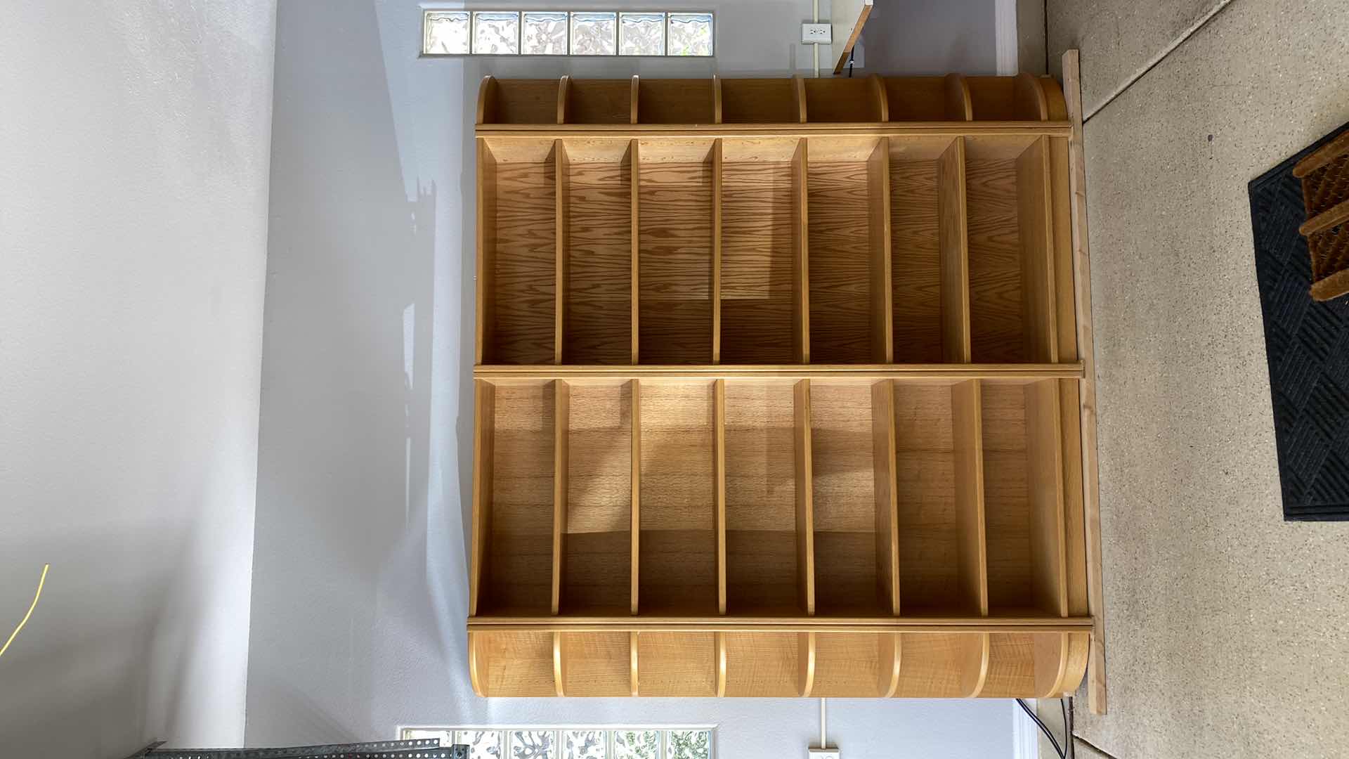 Photo 1 of OAK VENEER BOOK/DISPLAY CASE 96” X 13” H87”