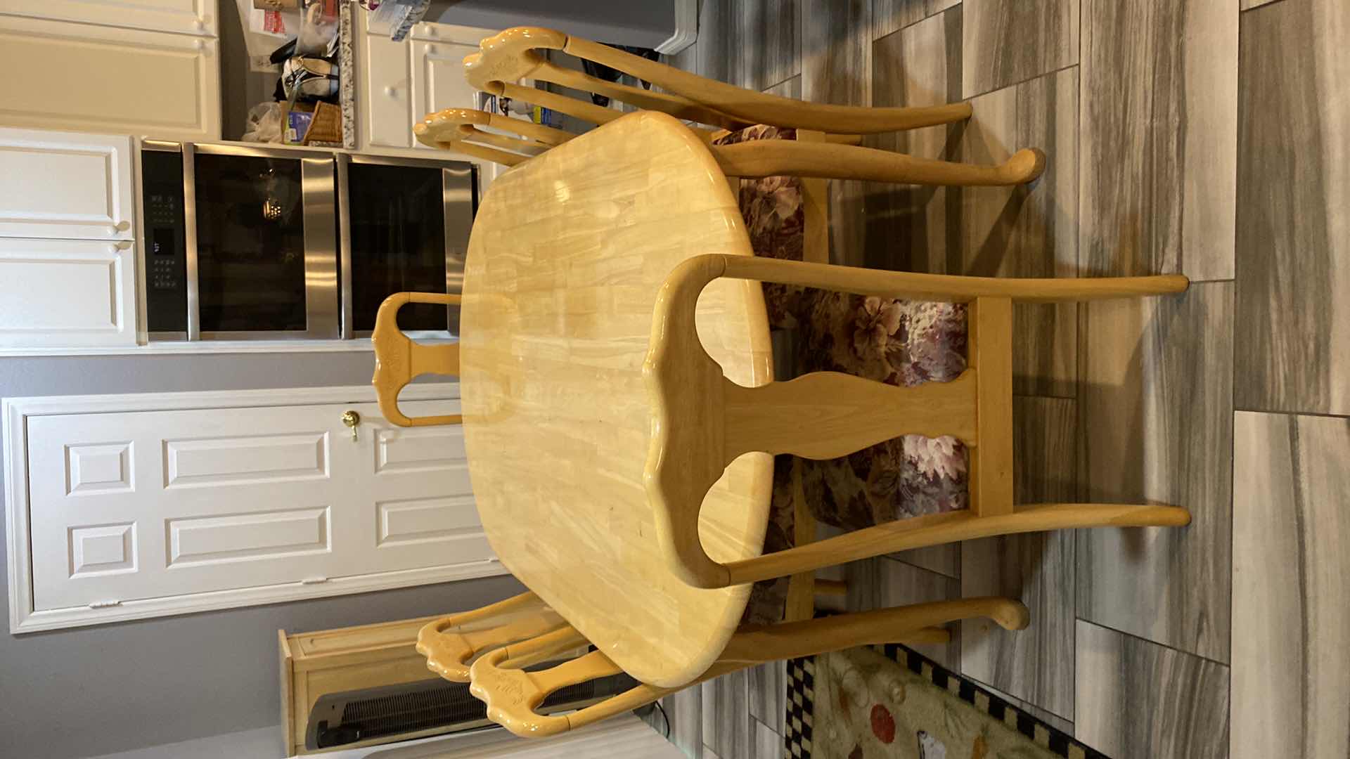 Photo 1 of MAPLE DINING TABLE WITH 6 CHAIRS 71” X 41” H30.5”