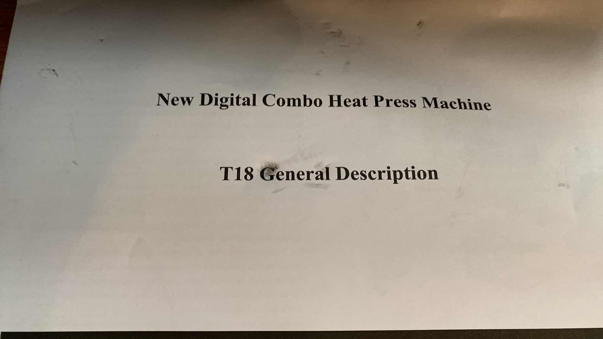 Photo 1 of MULT-FUNCTIONAL HEAT PRESS MACHINE WITH ACCESSORIES EST. $199