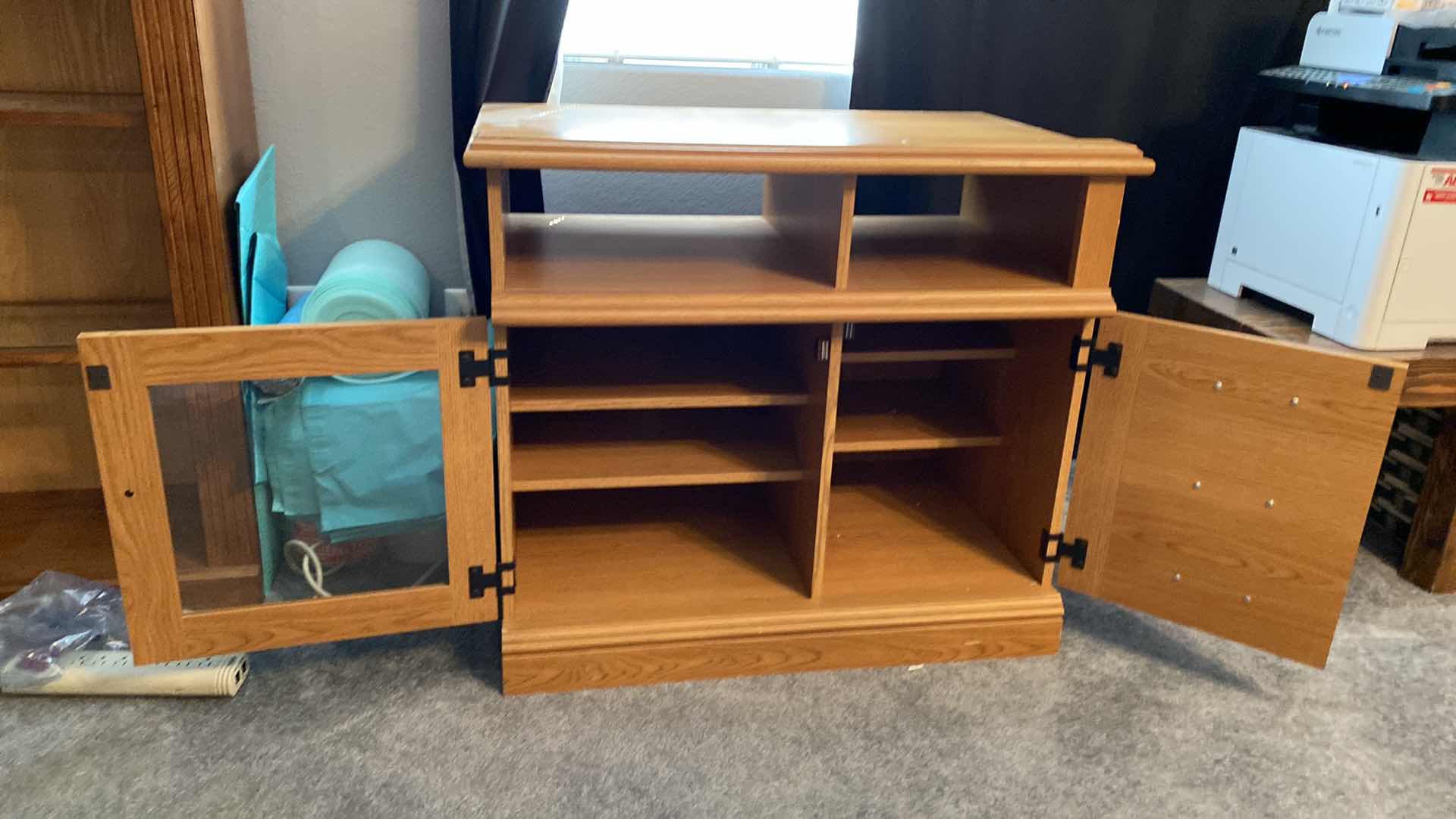 Photo 1 of OAK 2 DOOR CABINET 35” X 23” H30”