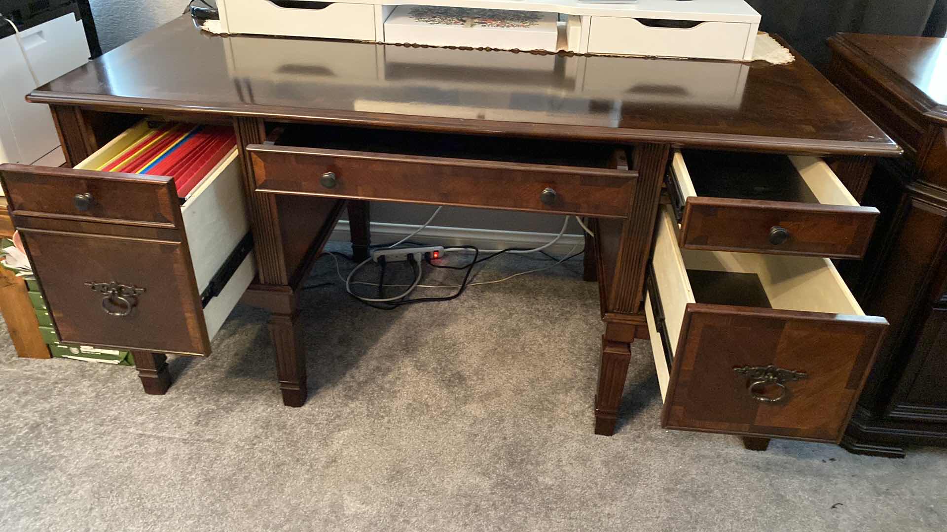 Photo 1 of SOLID WOOD 4 DRAWER DESK 60” X 30” H30”