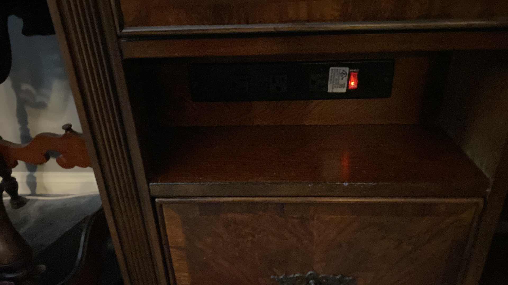 View 4 of 4 DRAWER AND 1 DOOR WOOD CREDENZA 60” X 22” H30”