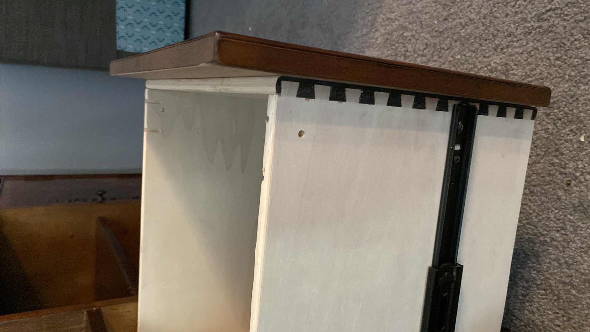 View 5 of 4 DRAWER AND 1 DOOR WOOD CREDENZA 60” X 22” H30”