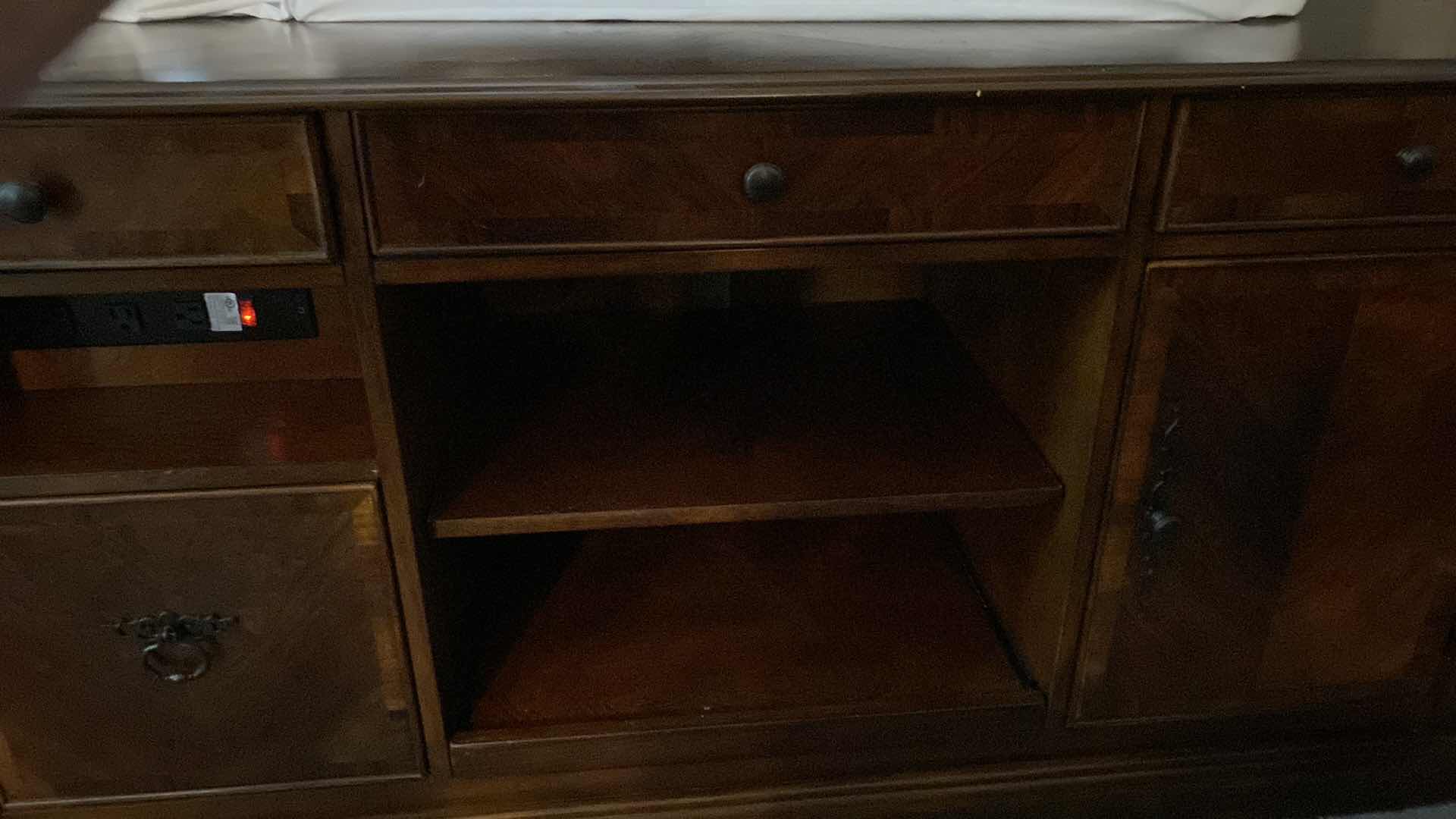 View 3 of 4 DRAWER AND 1 DOOR WOOD CREDENZA 60” X 22” H30”