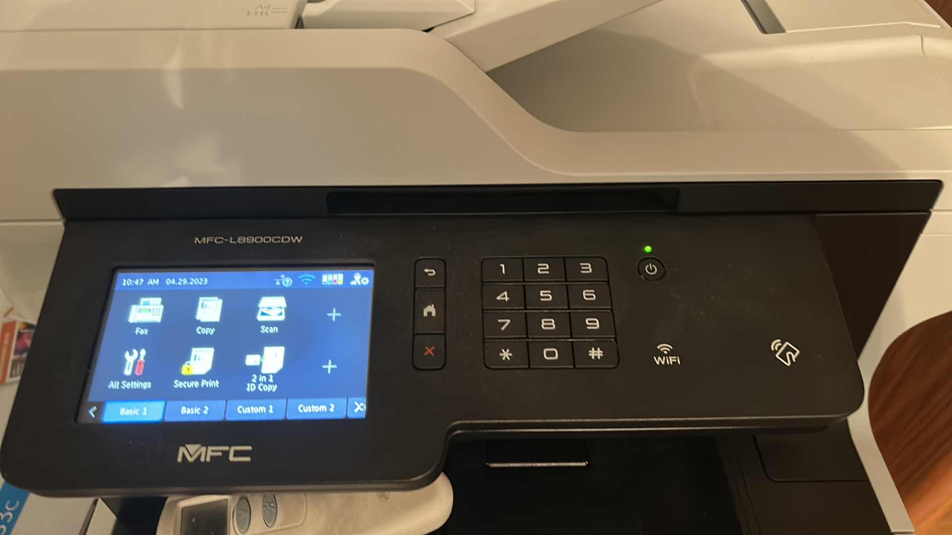 Photo 1 of BROTHER PRINTER - WITH PAPER, INK CARTRIDGES, PAPER AND LABELS ( TABLE SOLD SEPARATELY)