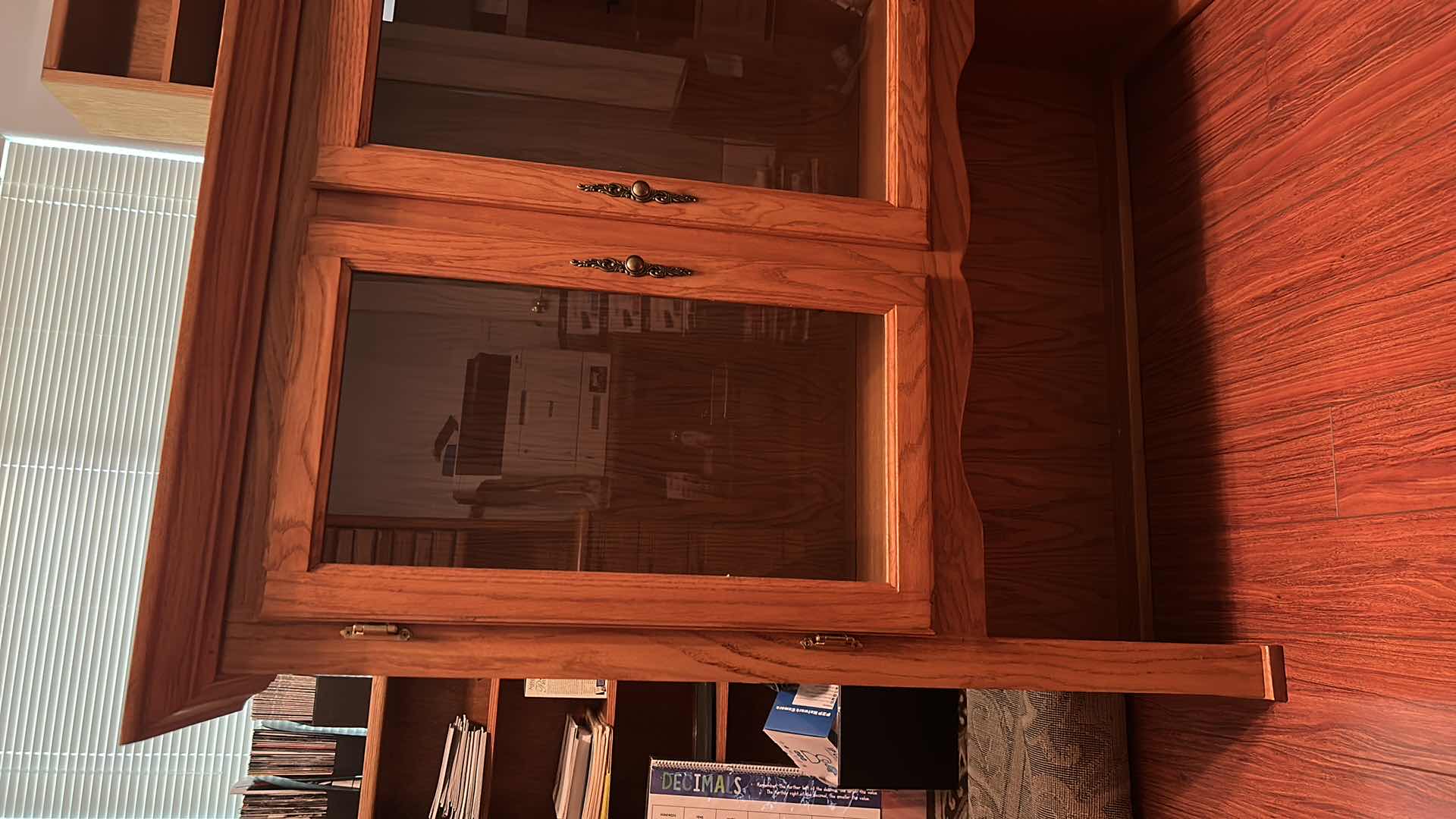 Photo 1 of LIGHTED WOOD HUTCH  44” x 15” x H48”