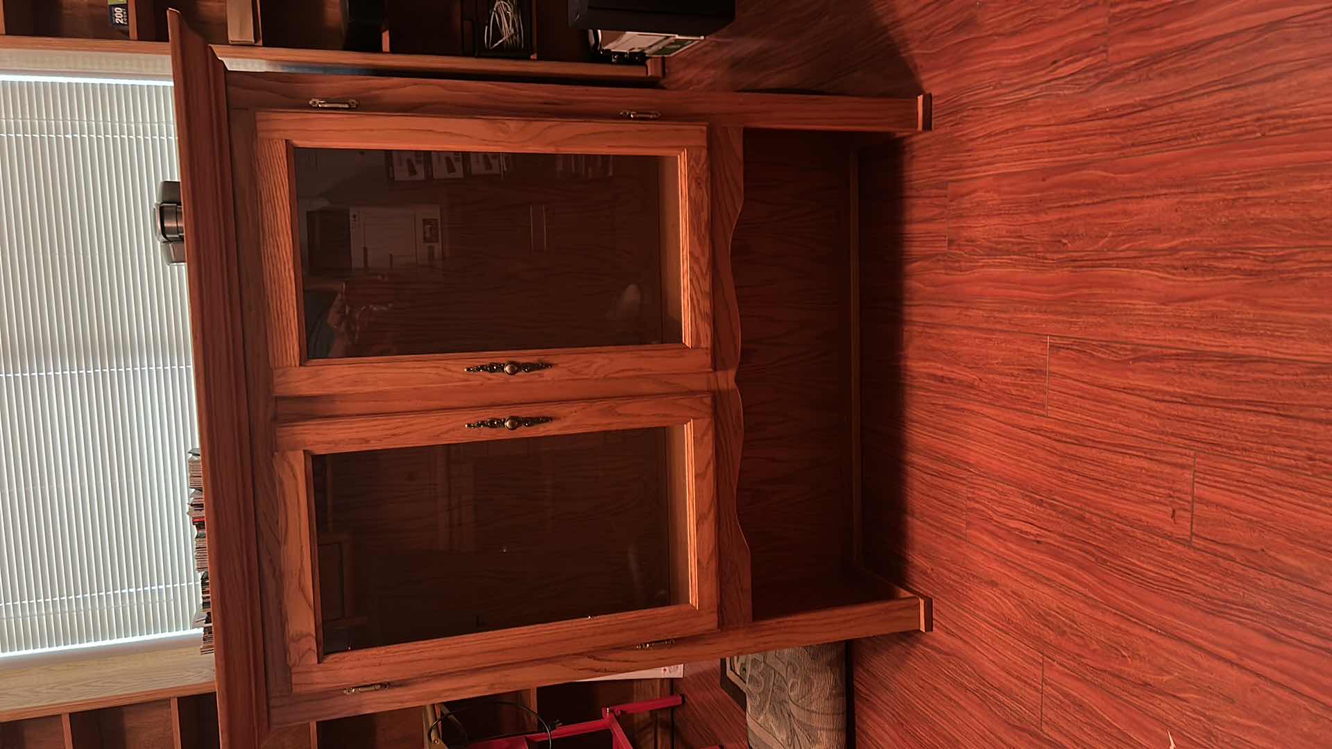 Photo 1 of LIGHTED WOOD HUTCH  44” x 15” x H48”