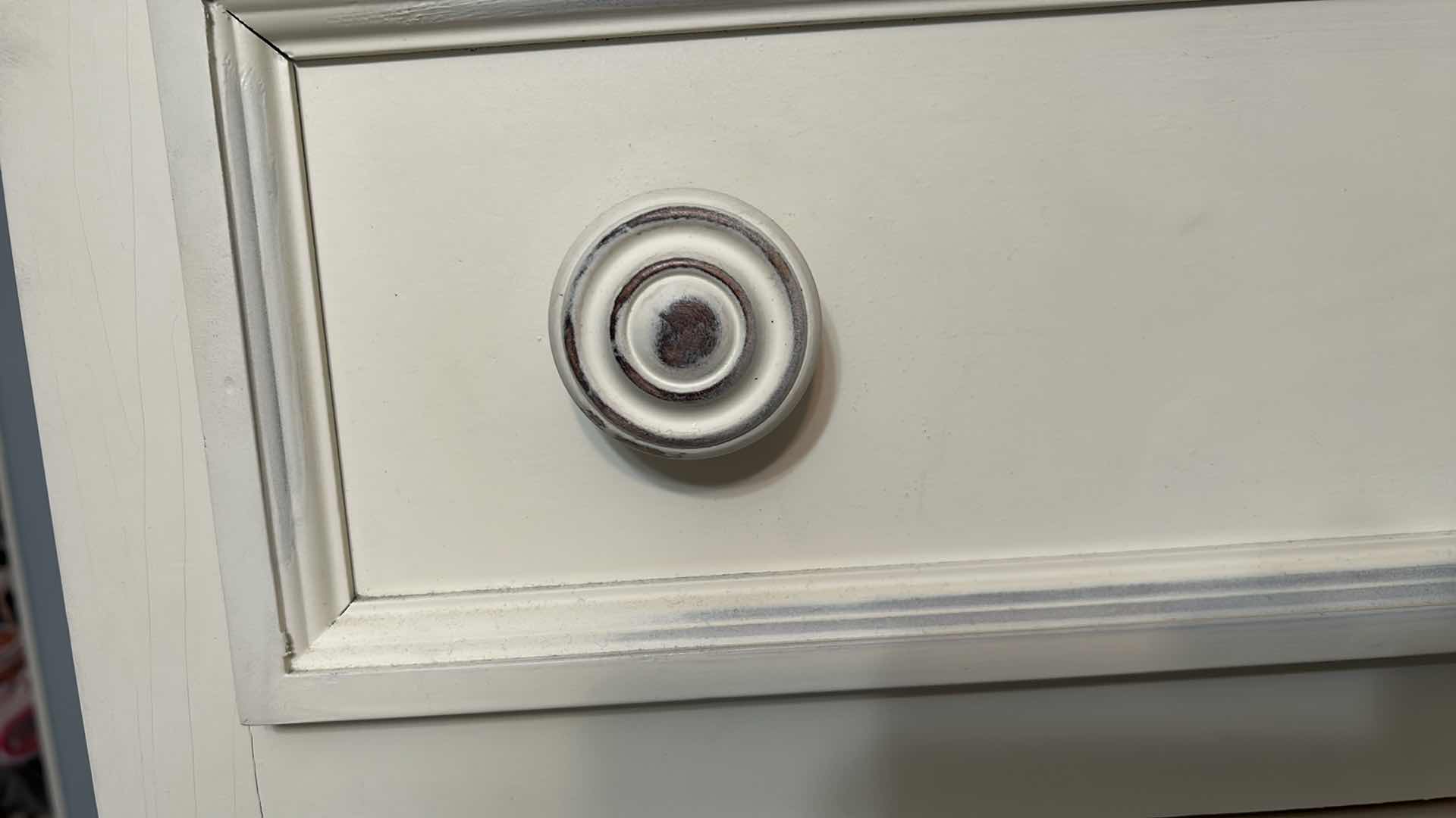 Photo 1 of ASHLEY FURNITURE CREAM FARMHOUSE STYLE DRESSER 33” x 18” x H56”