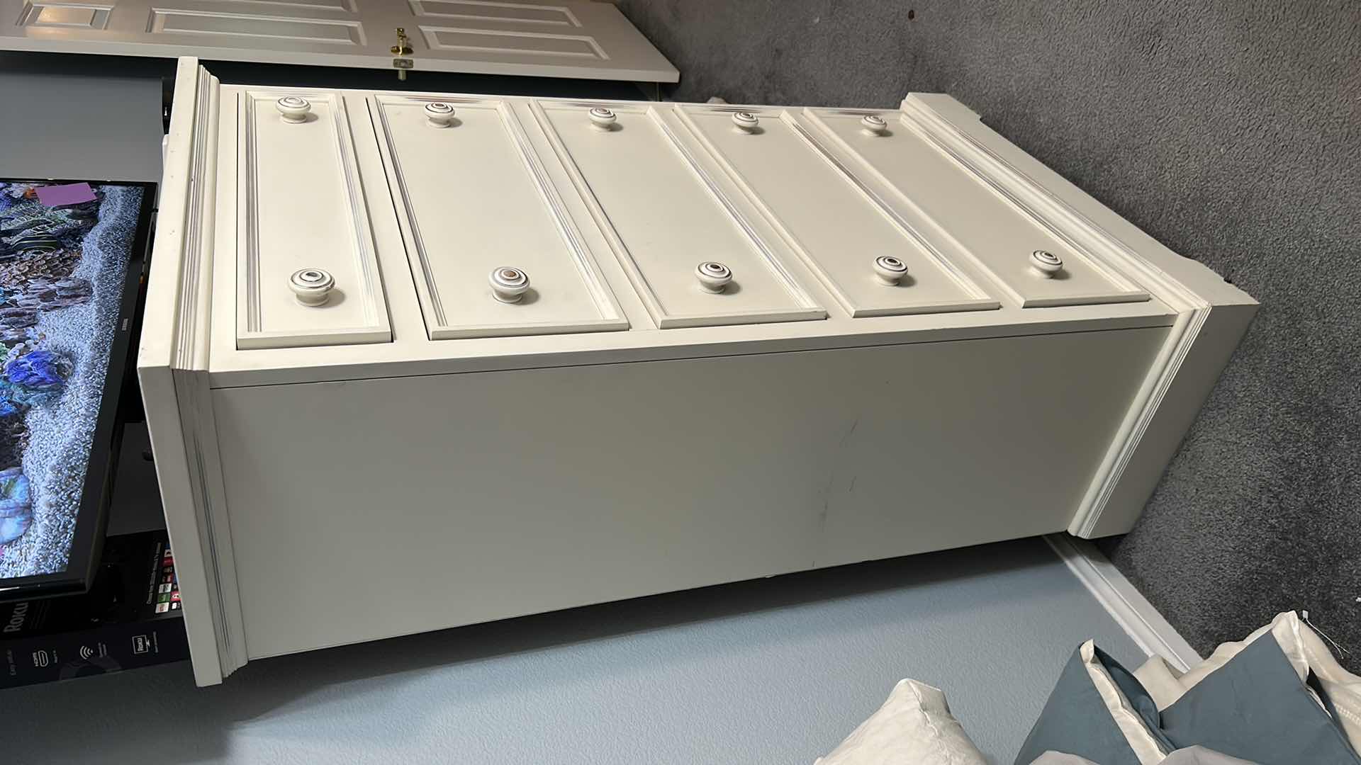 Photo 1 of ASHLEY FURNITURE CREAM FARMHOUSE STYLE DRESSER 33” x 18” x H56”