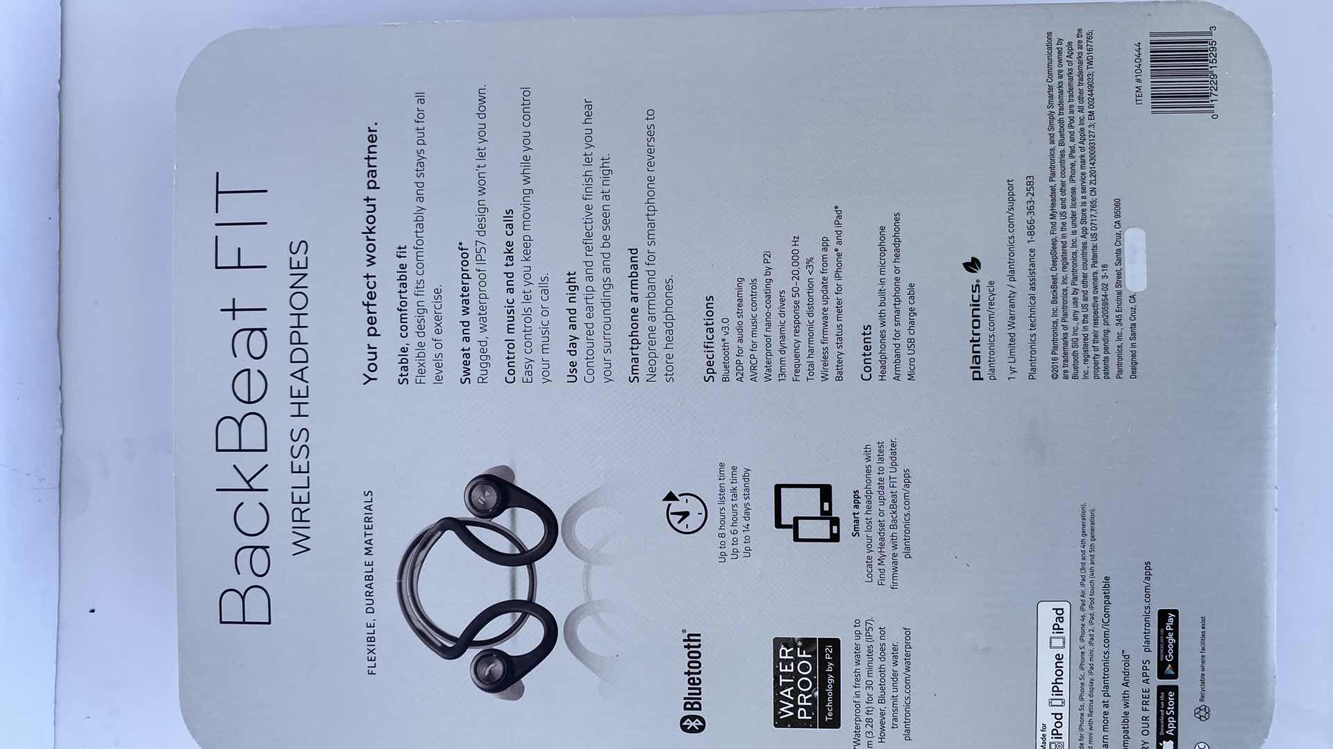 Photo 1 of NEW PLANTRONICS BACK BEAT FIT WIRELESS HEADPHONES