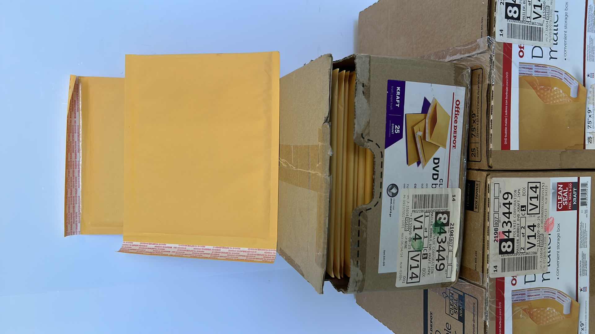 Photo 1 of 3 BOXES BUBBLE ENVELOPES (2 NEW)