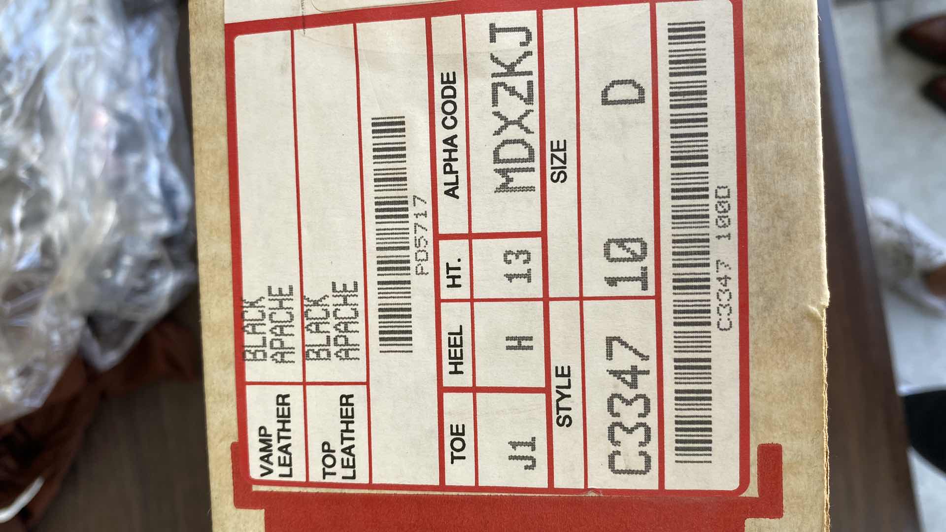 Photo 1 of JUSTIN BLACK APACHE MENS SIZE 10D WESTERN BOOTS