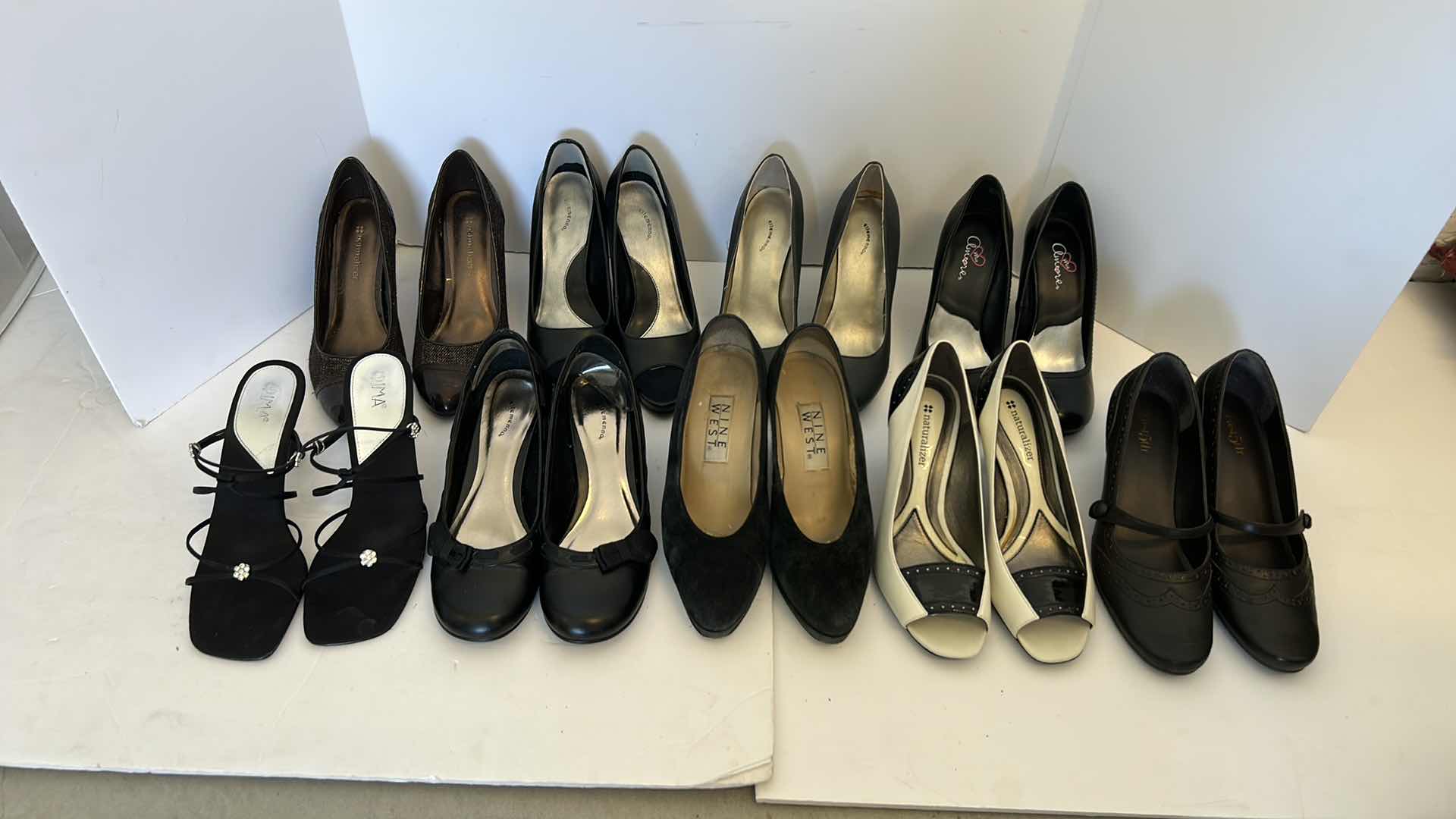 Photo 11 of NINE PAIRS OF WOMENS HIGH HEEL SHORS SIZE 6