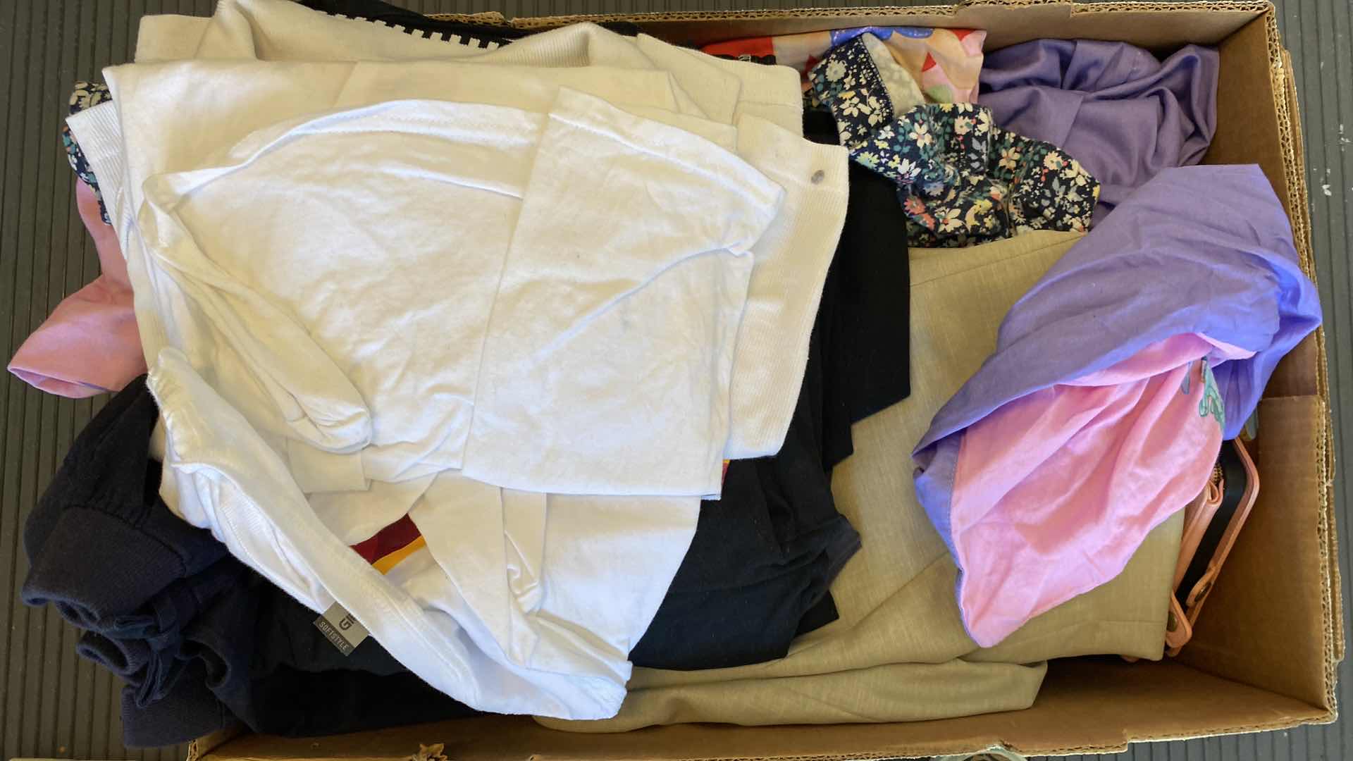 Photo 1 of BOX OF ASSORTED CLOTHING