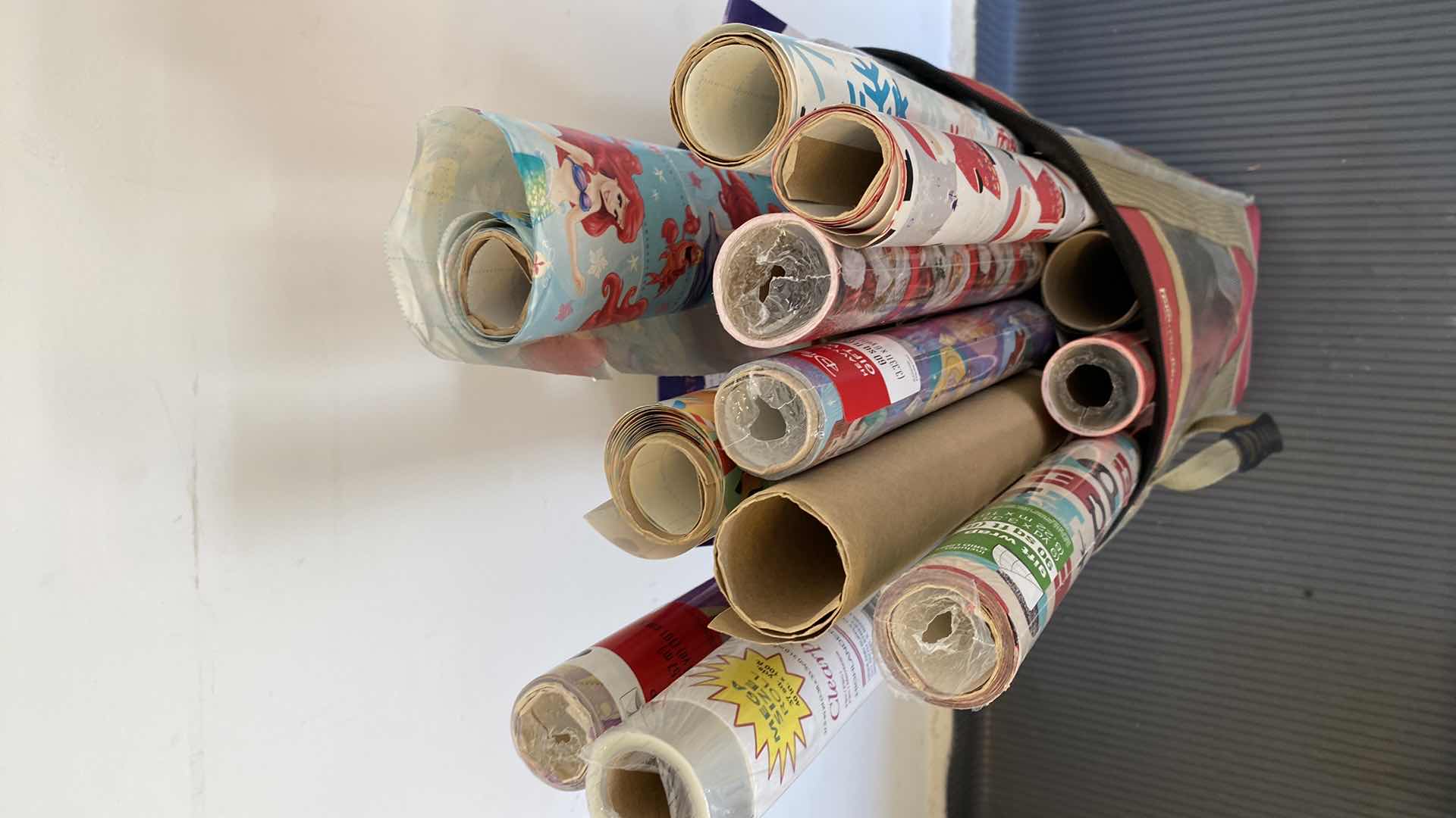 Photo 1 of TOTE WITH CHRISTMAS WRAP