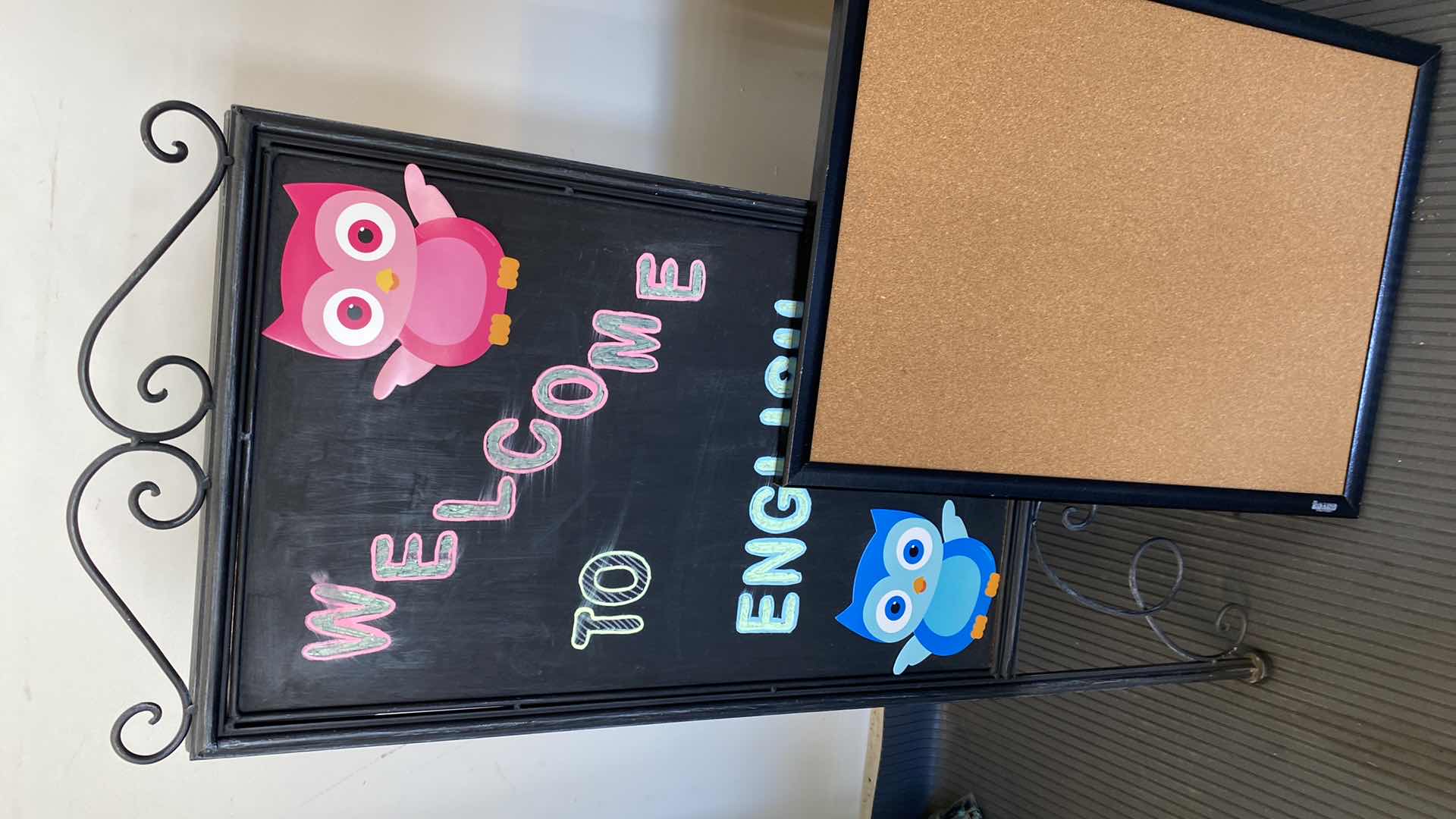 Photo 1 of 2 PHOTO FRAMES CORK BOARD AND SANDWICH STYLE CHALK BOARD