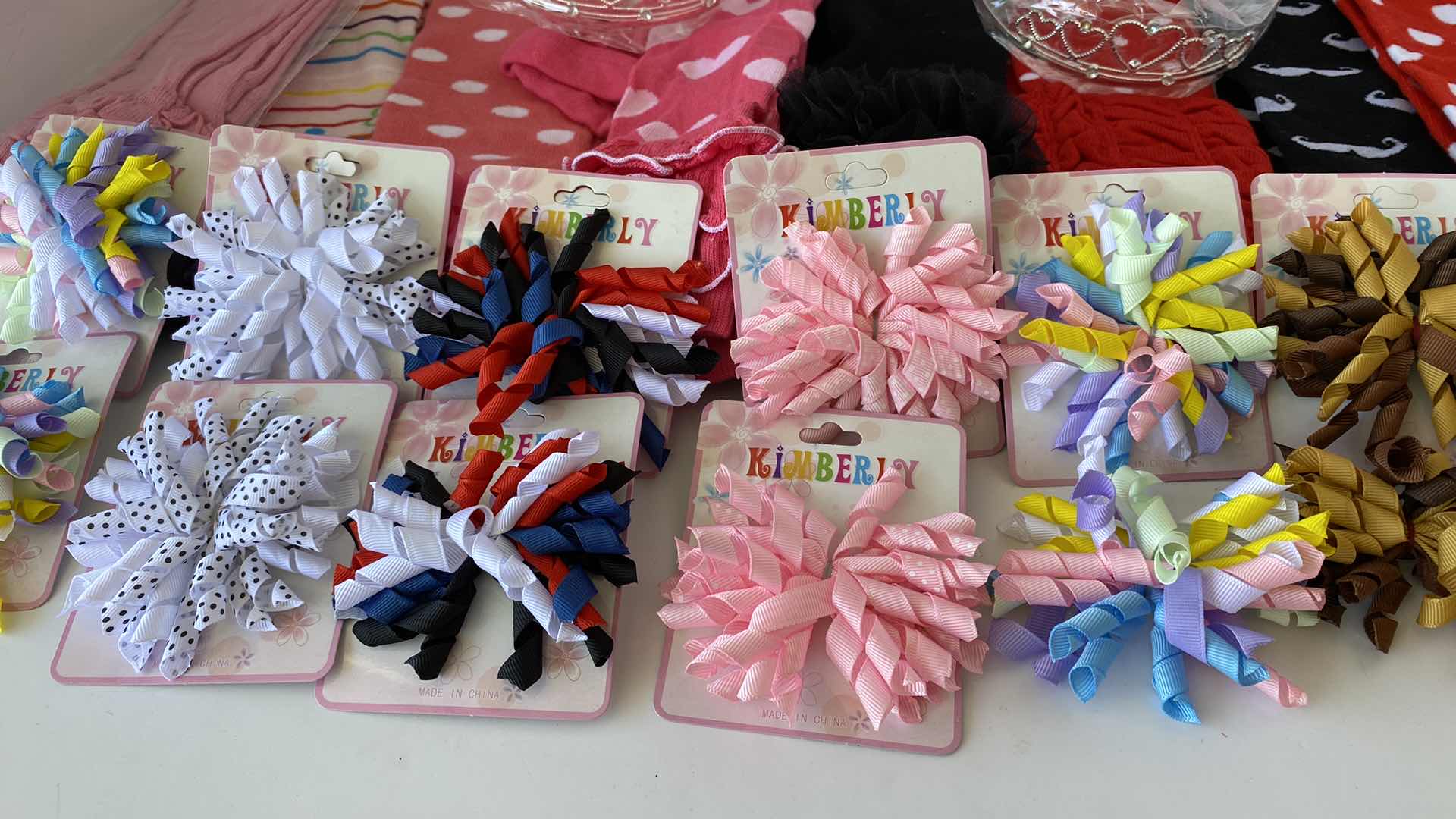 Photo 1 of GIRLS ACCESSORIES HEAD BANDS LEG WARMERS AND BARRETTES