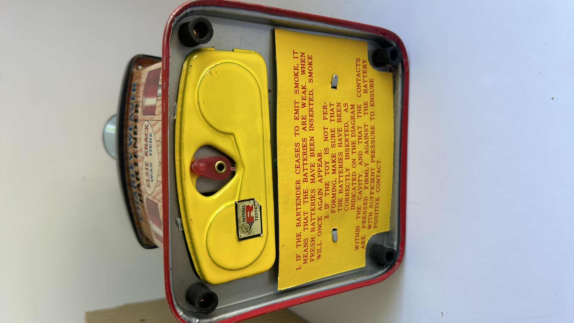 Photo 1 of VINTAGE CHARLIE WEAVER BATTERY POWERED BARTENDER