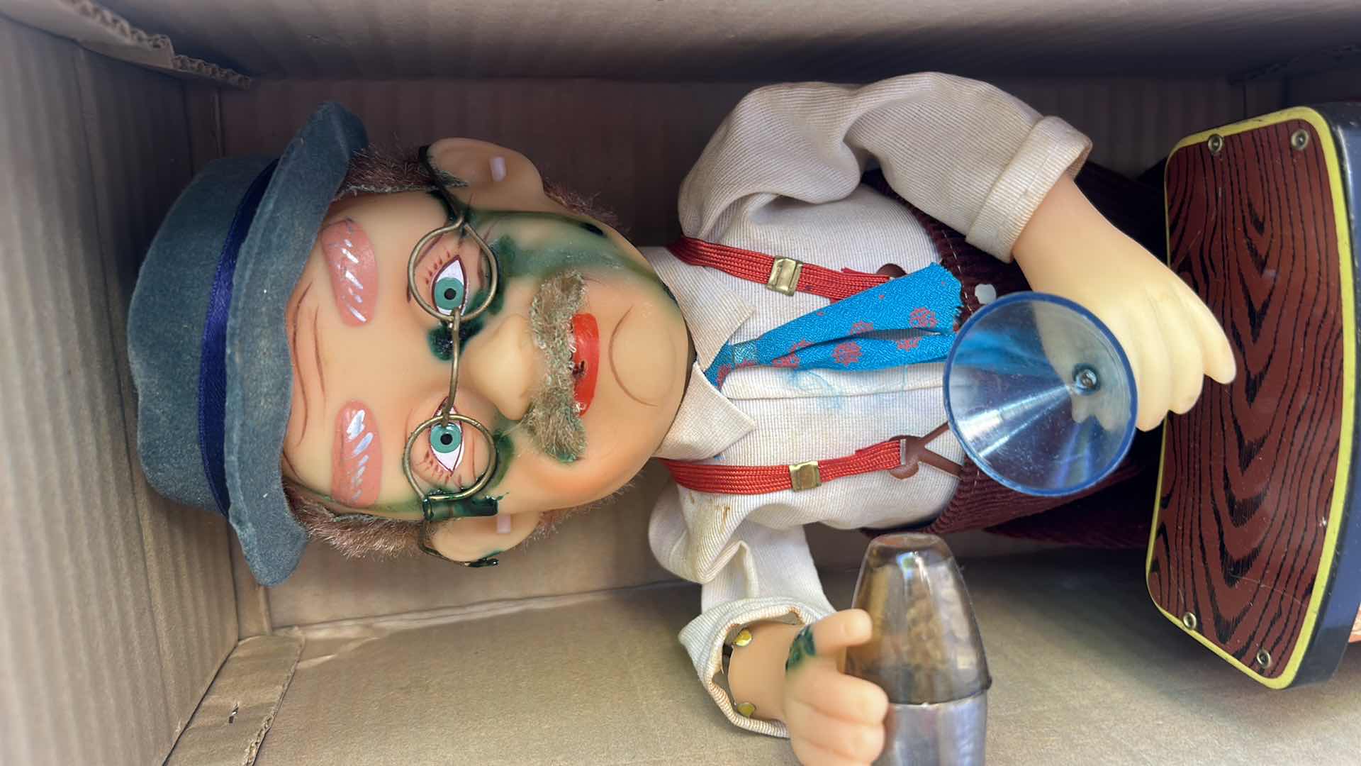 Photo 1 of VINTAGE CHARLIE WEAVER BATTERY POWERED BARTENDER