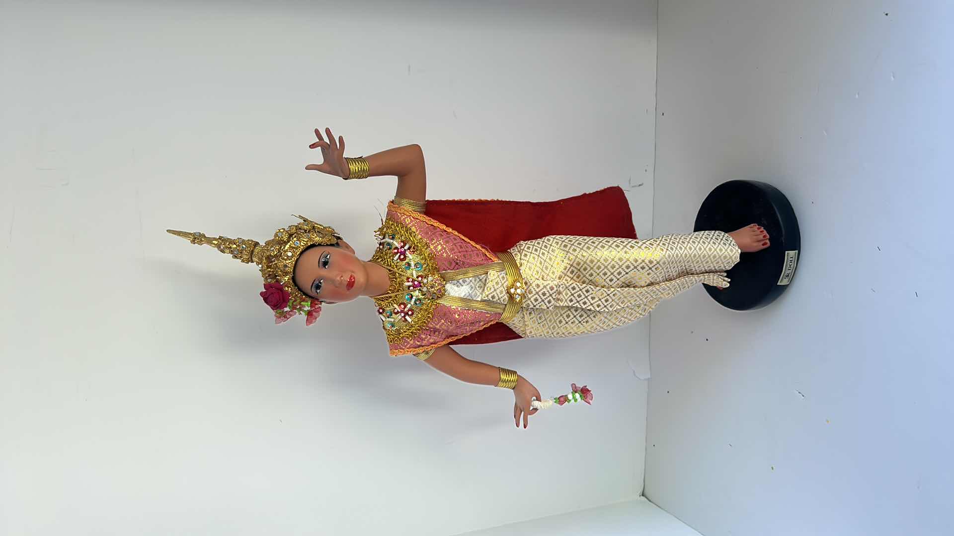 Photo 1 of HOME DECOR ASSORTMENT- 16” FIGURINE, TEASET AND TRAY