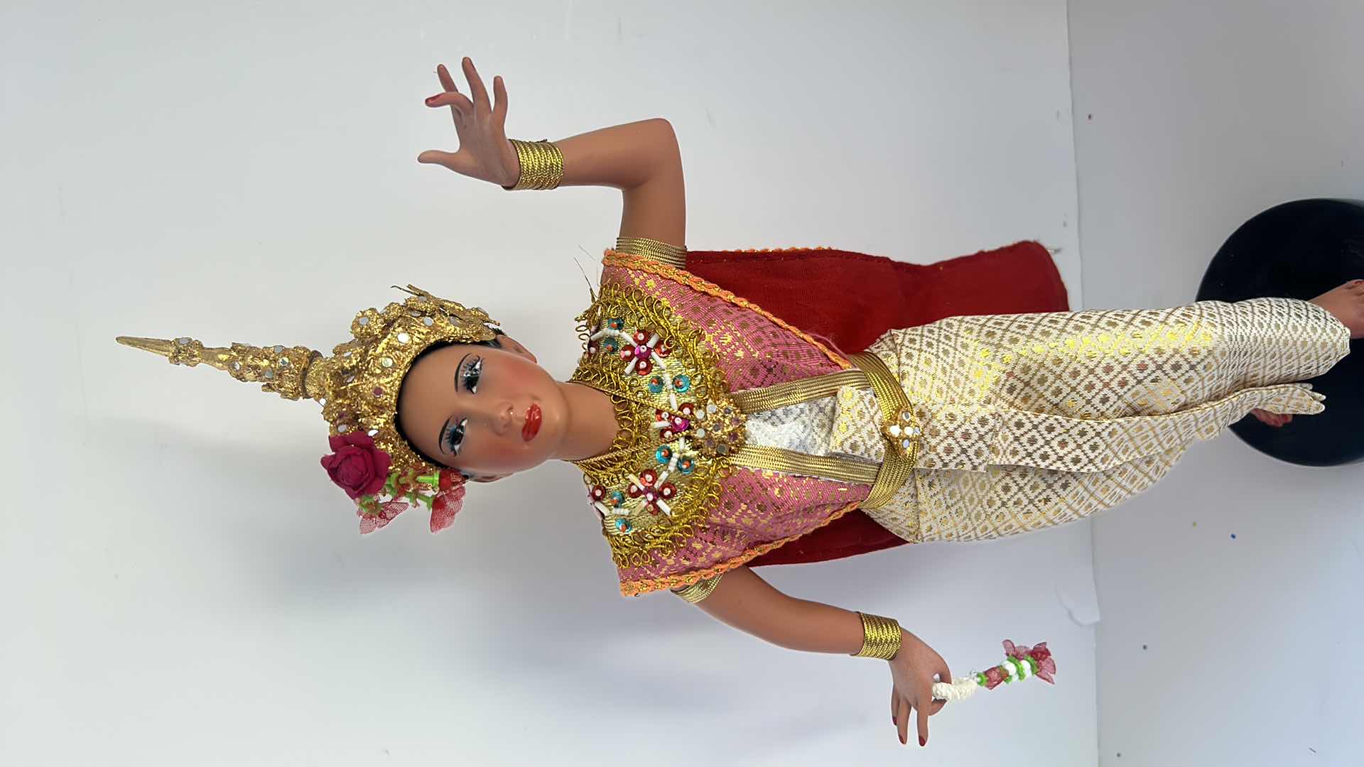 Photo 1 of HOME DECOR ASSORTMENT- 16” FIGURINE, TEASET AND TRAY