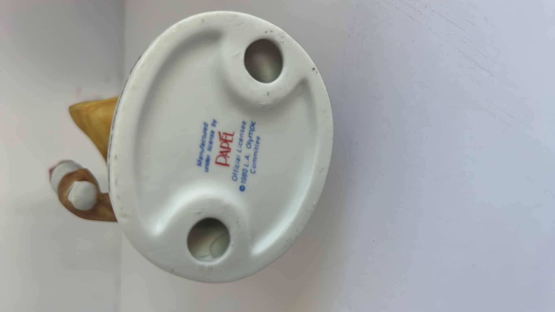 Photo 1 of 6 VINTAGE 5” PAPEL CERAMIC FIGURINES 1980 OLYMPICS