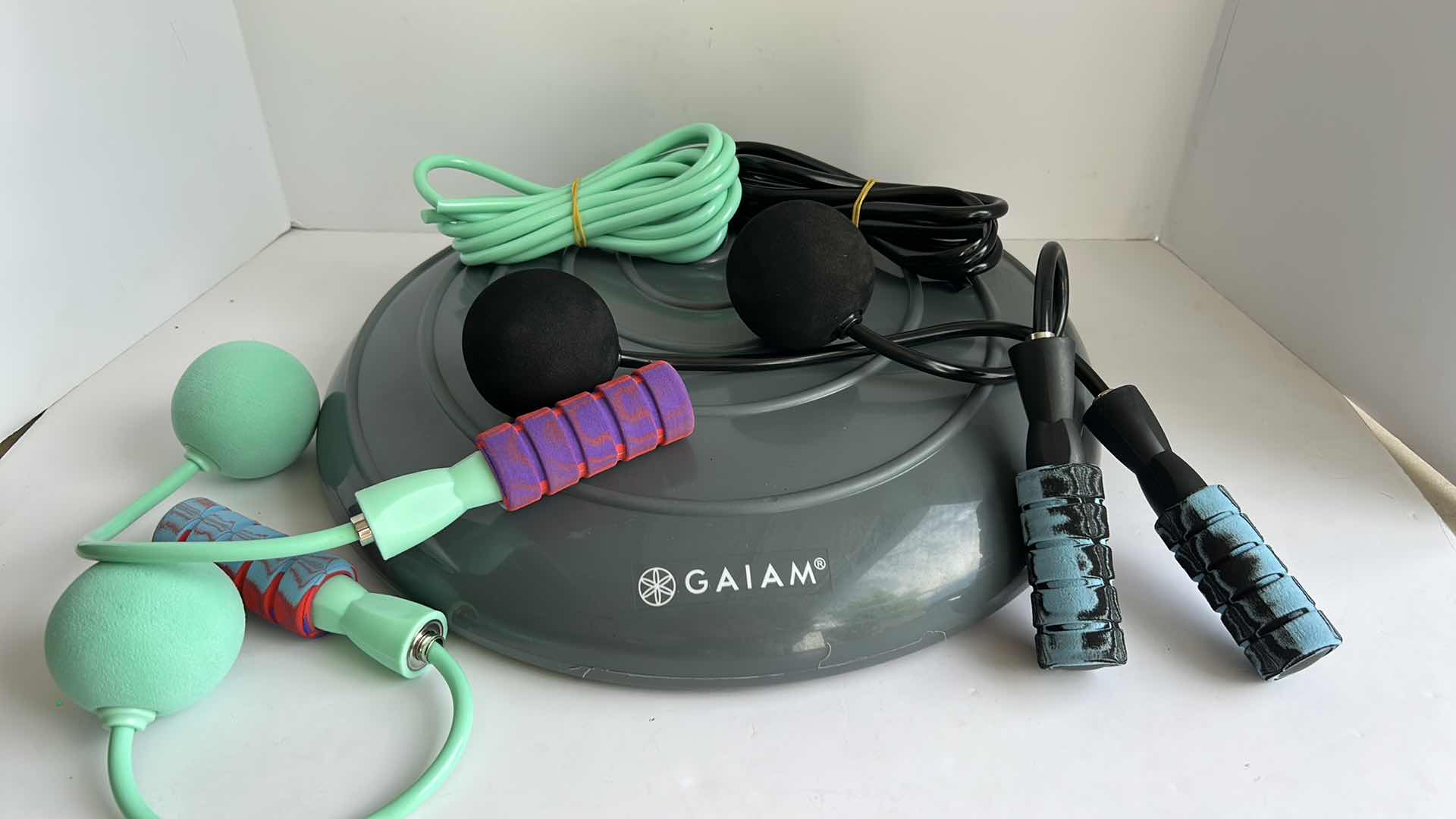 Photo 1 of NEW GAIAM BALANCING DISC AND 2 NEW JUMP ROPES