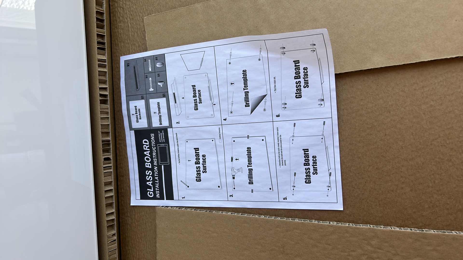 Photo 1 of NEW THOUGHT GLASS DRY ERASE BOARD WITH ACCESSORIES 23.5” x 18”