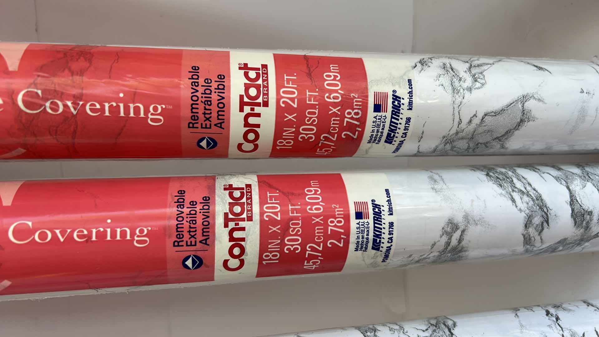 Photo 1 of 4 - NEW ROLLS REMOVABLE ADHESIVE COVERING