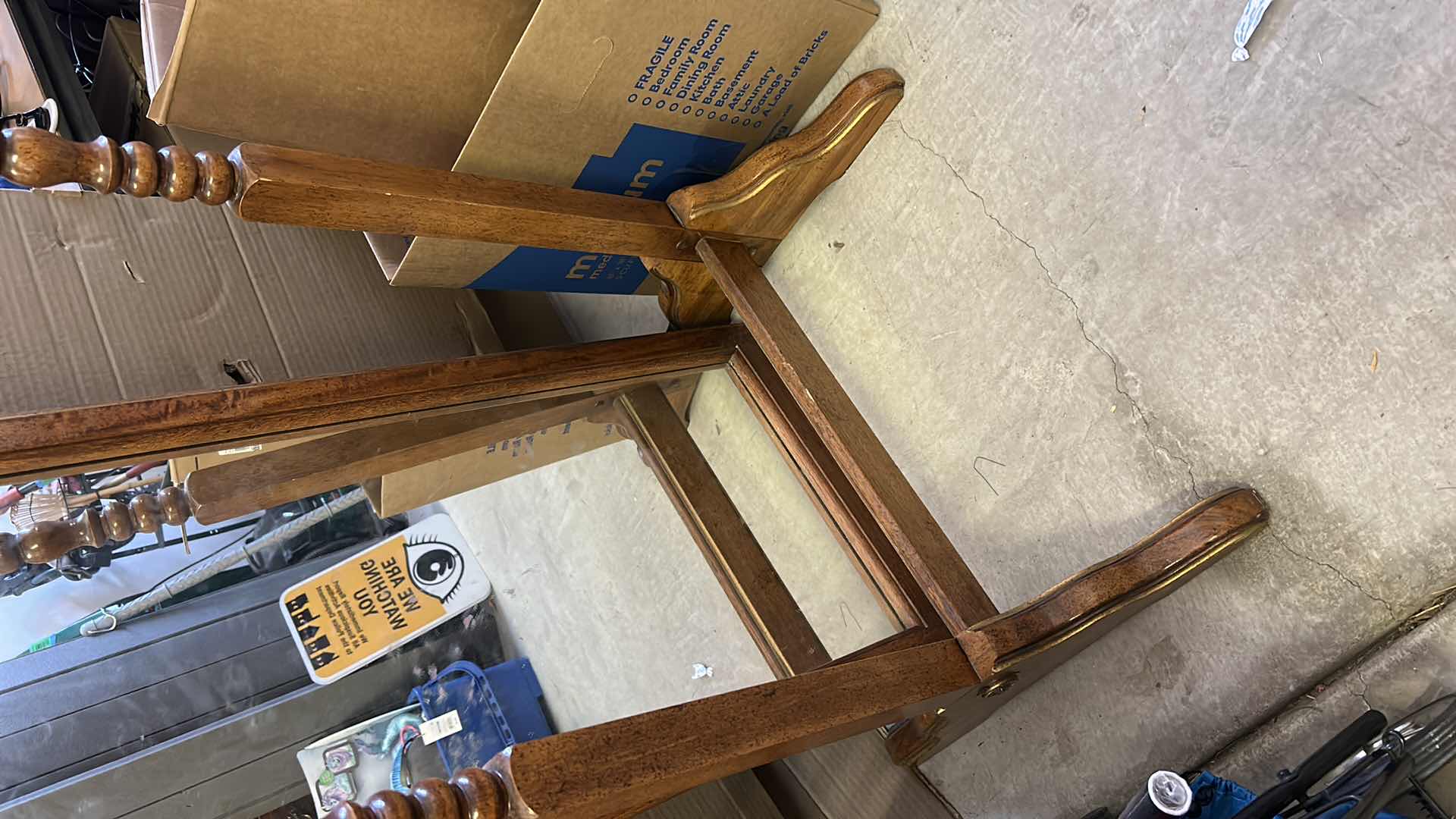 Photo 1 of VINTAGE LEA WOOD FLOOR MIRROR