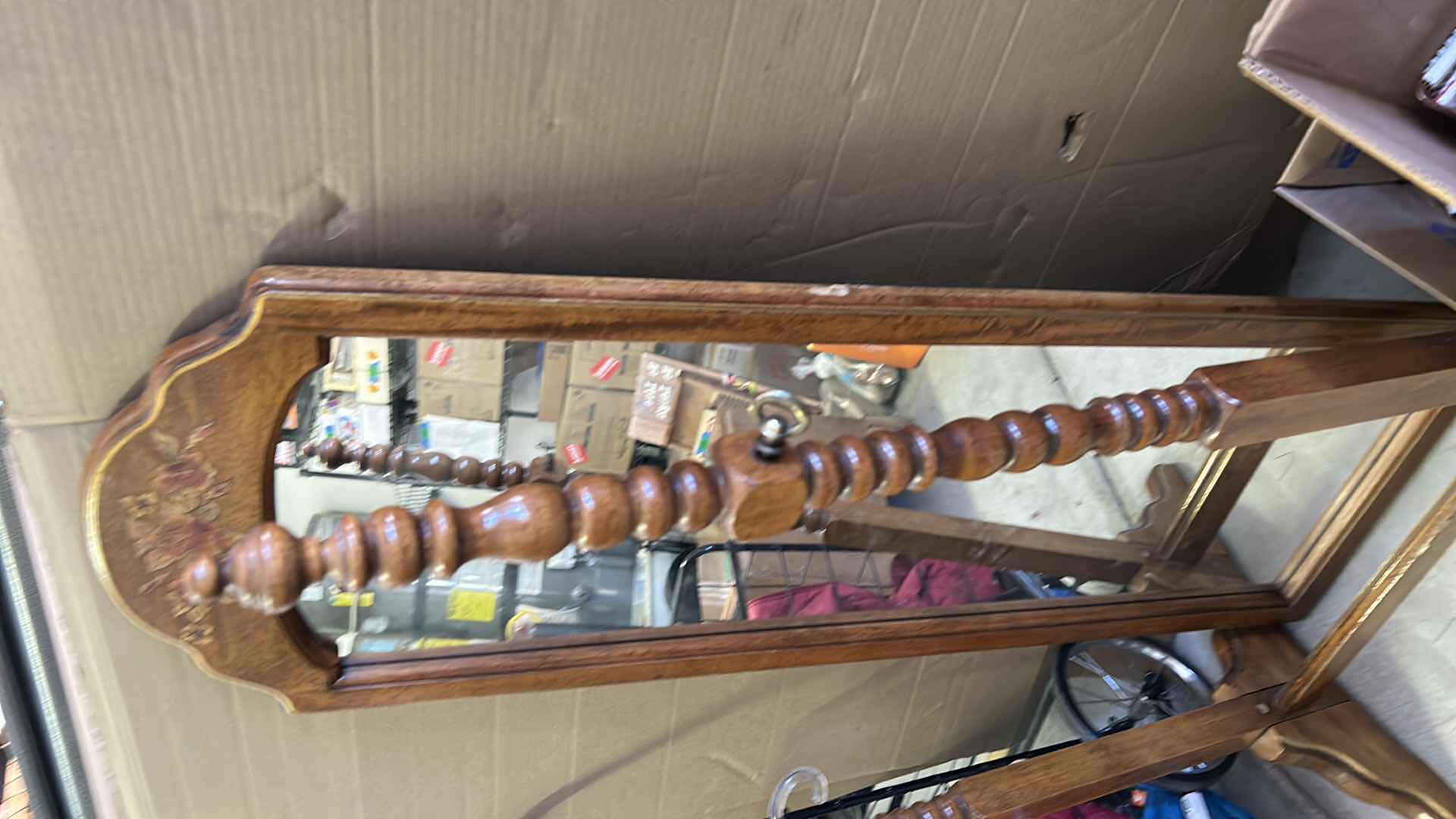 Photo 1 of VINTAGE LEA WOOD FLOOR MIRROR