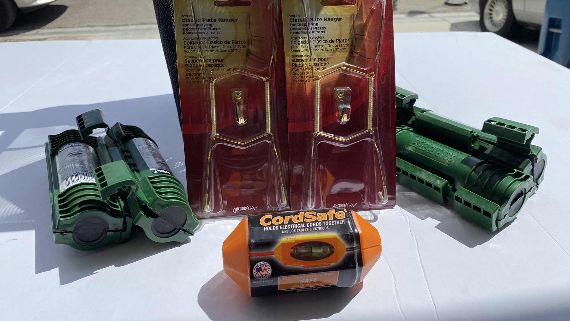 Photo 1 of PAIR OF OFFICE TRASH CANS CORD COVERS SERGE SUPPRESSORS AND MORE