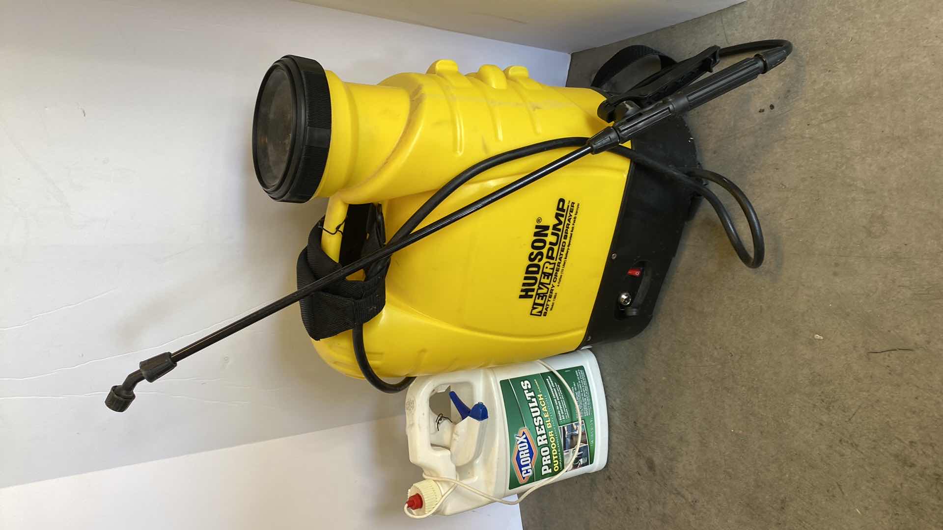 Photo 1 of HUDSON NEVER PUMP BACK PACK AND CLOROX PRO RESULTS