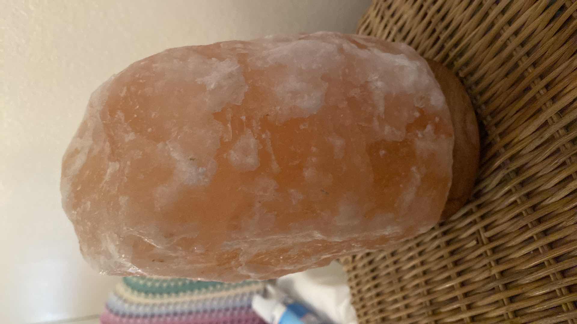 Photo 1 of PINK HIMALAYAN SALT LAMP H8.5”