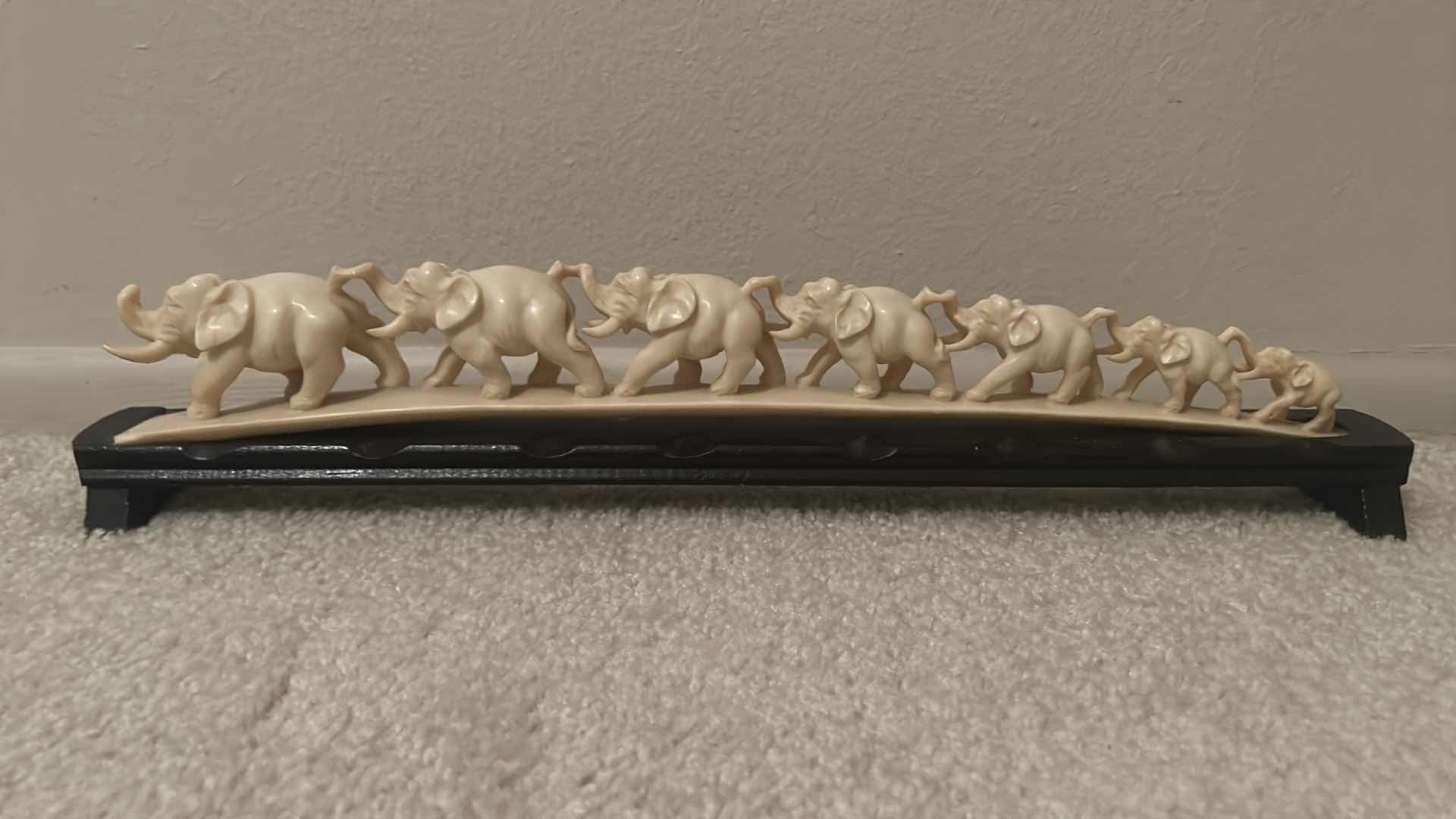 Photo 1 of HOME DECOR - RESIN SCULPTURES  (LION 7” x 10”) ELEPHANT 17” LONG