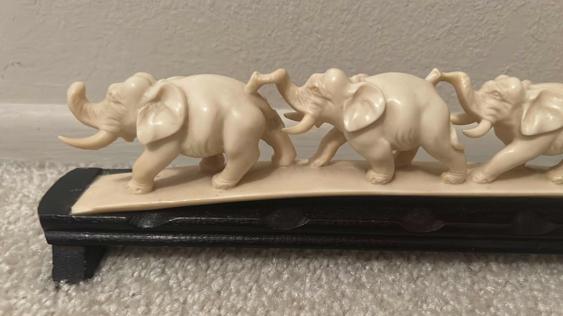 Photo 1 of HOME DECOR - RESIN SCULPTURES  (LION 7” x 10”) ELEPHANT 17” LONG