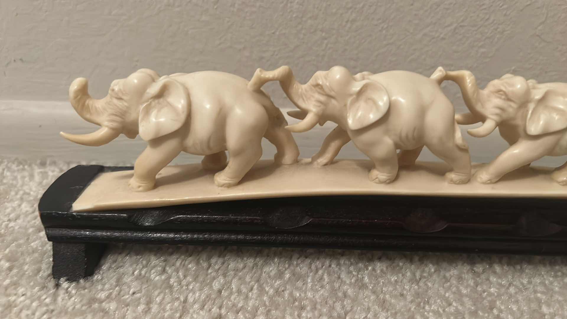 Photo 1 of HOME DECOR - RESIN SCULPTURES  (LION 7” x 10”) ELEPHANT 17” LONG