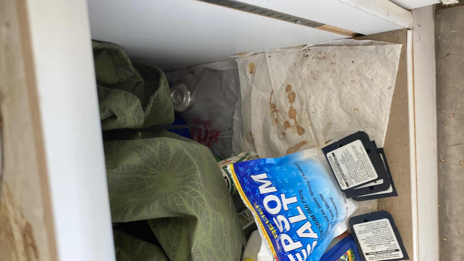 Photo 1 of CONTENTS OF GARAGE CABINET AND DRAWER GARDENING SUPPLIES AND MORE