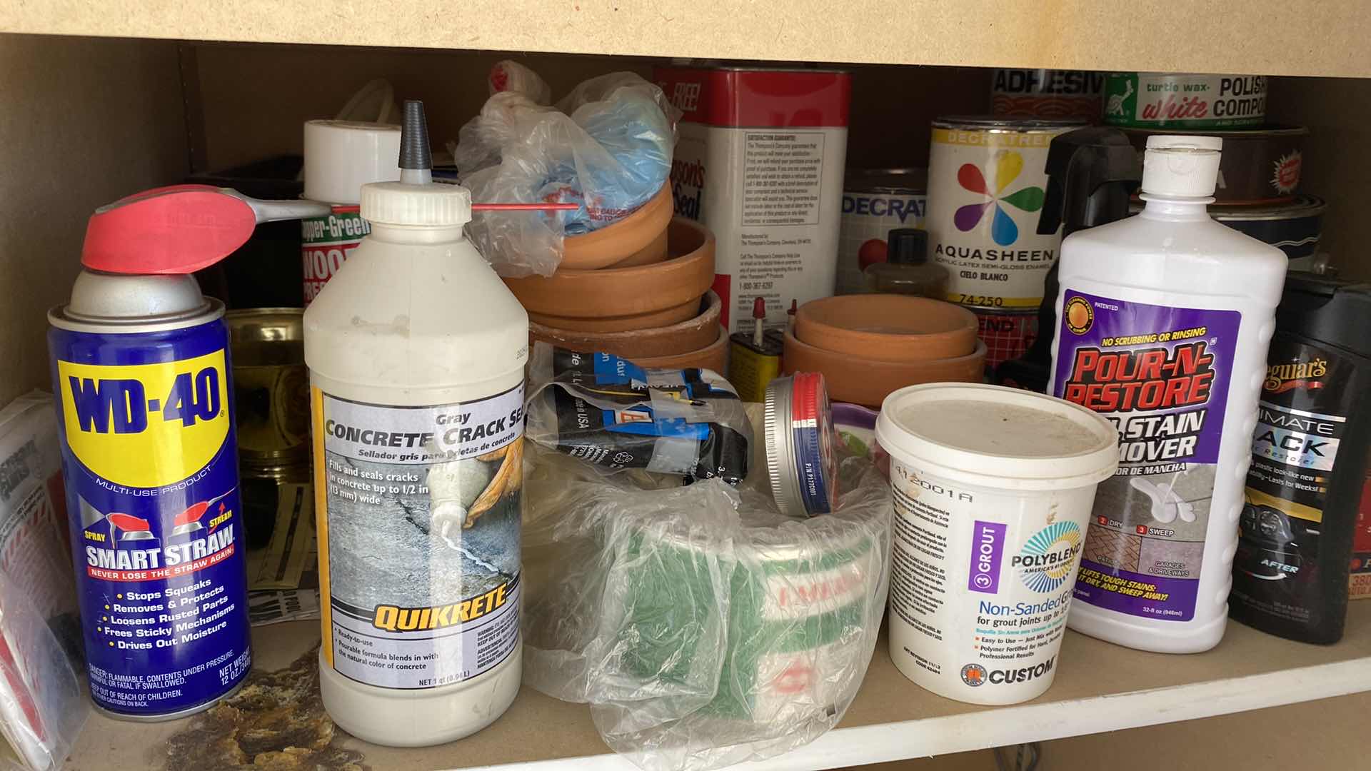 Photo 1 of CONTENTS OF GARAGE CABINET CAR SUPPLIES AND MORE