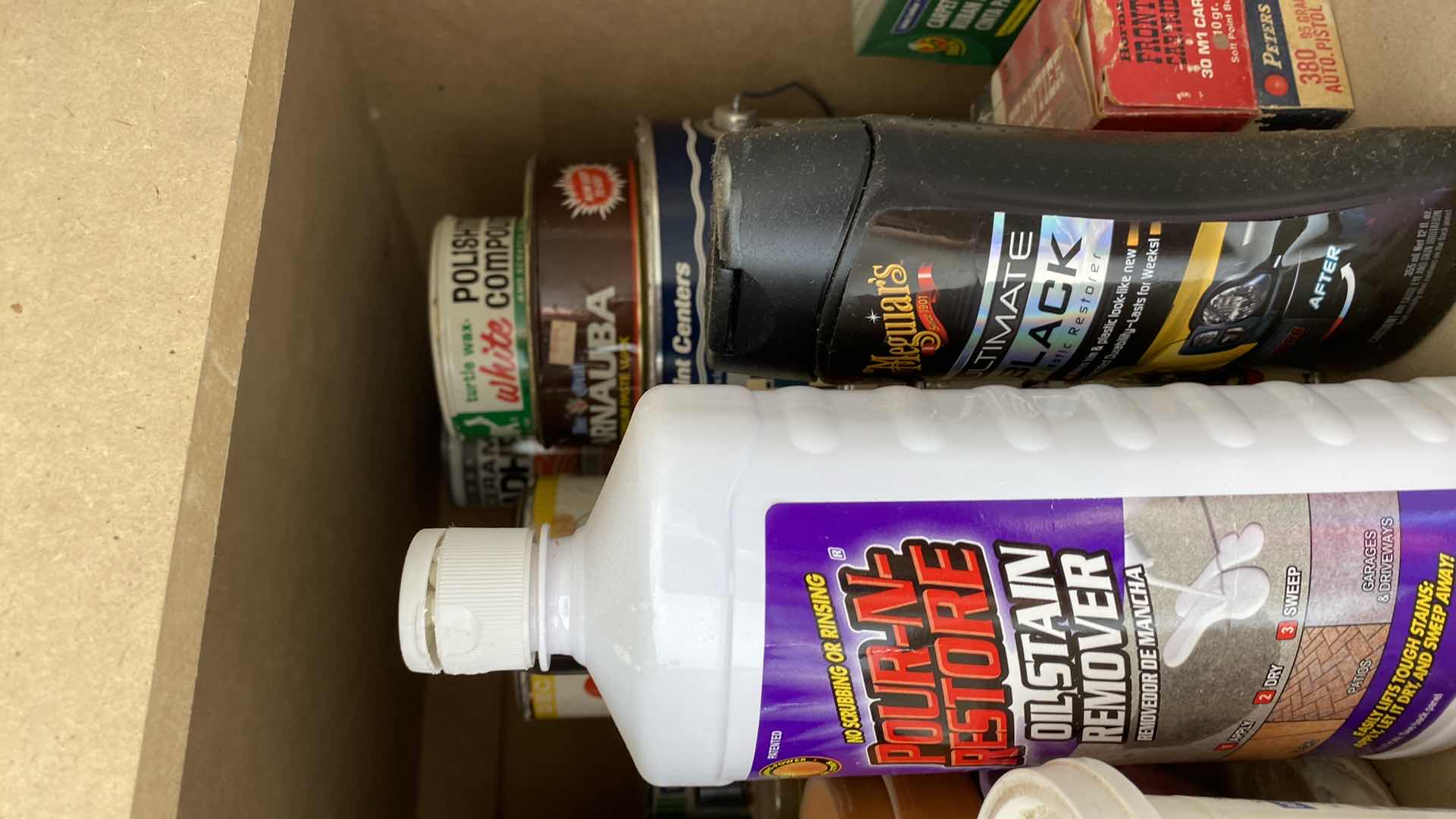 Photo 1 of CONTENTS OF GARAGE CABINET CAR SUPPLIES AND MORE