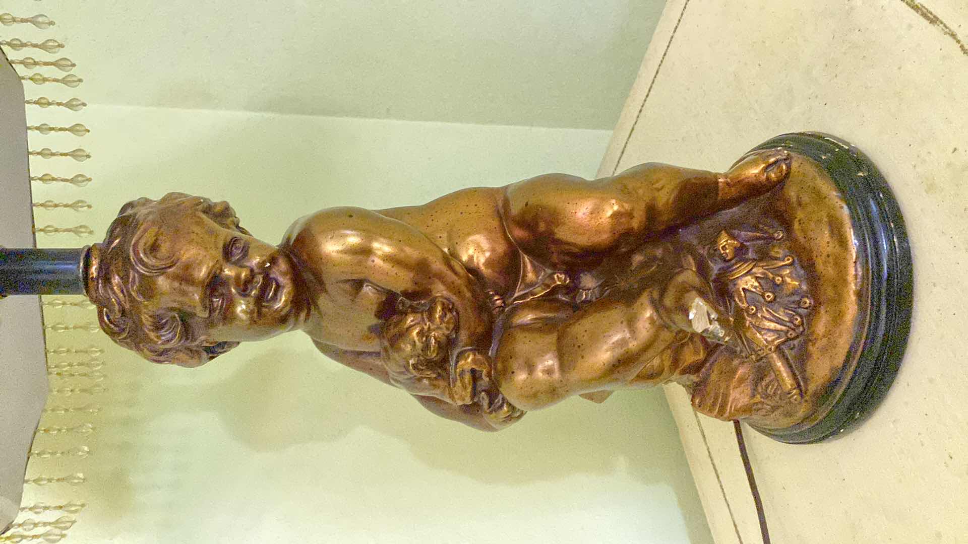 Photo 1 of VINTAGE CHERUB TABLE LAMP H31”