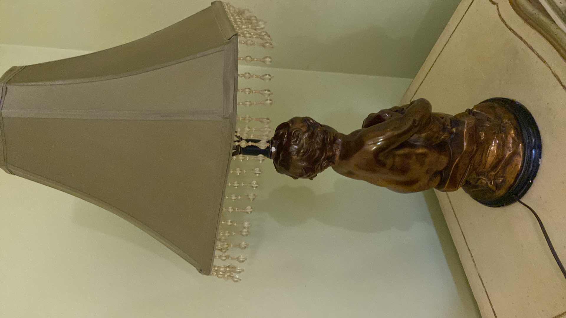 Photo 1 of VINTAGE CHERUB TABLE LAMP H31”