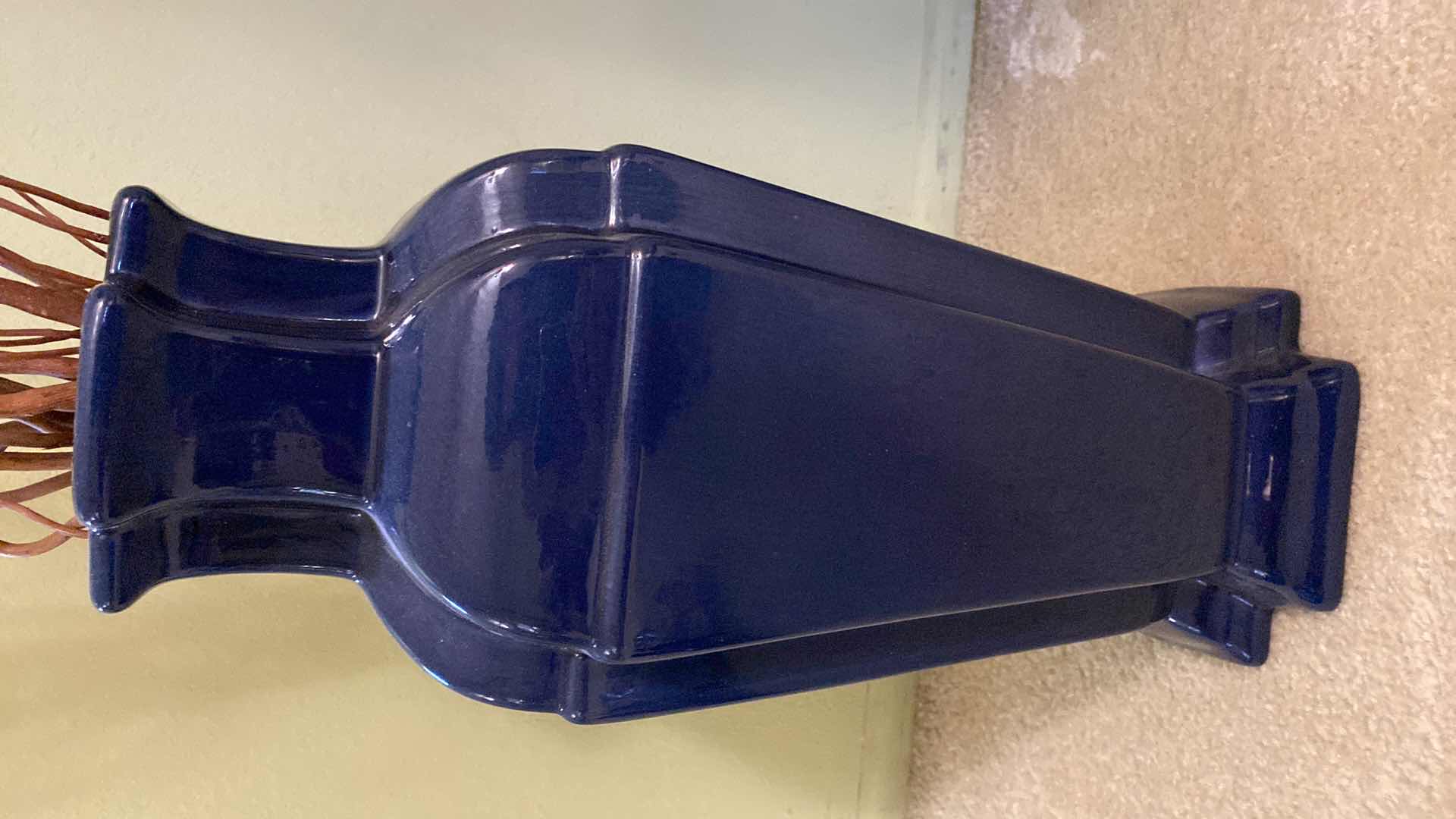 Photo 1 of CERAMICS VASE H18” WITH STICKS