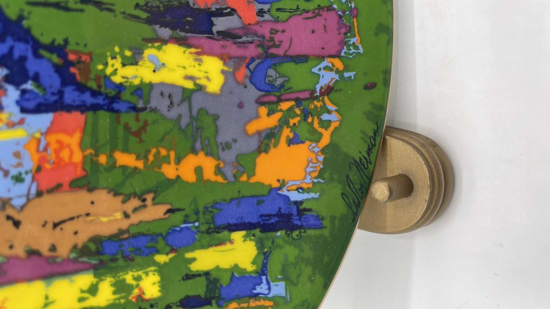 Photo 1 of VINTAGE LTD EDITION ROYAL DOULTON ARTIST SIGNED “COLUMBINE” BY LEROY NEIMAN COLLECTOR BONE CHINA PLATE ON STAND 10.5” #3732