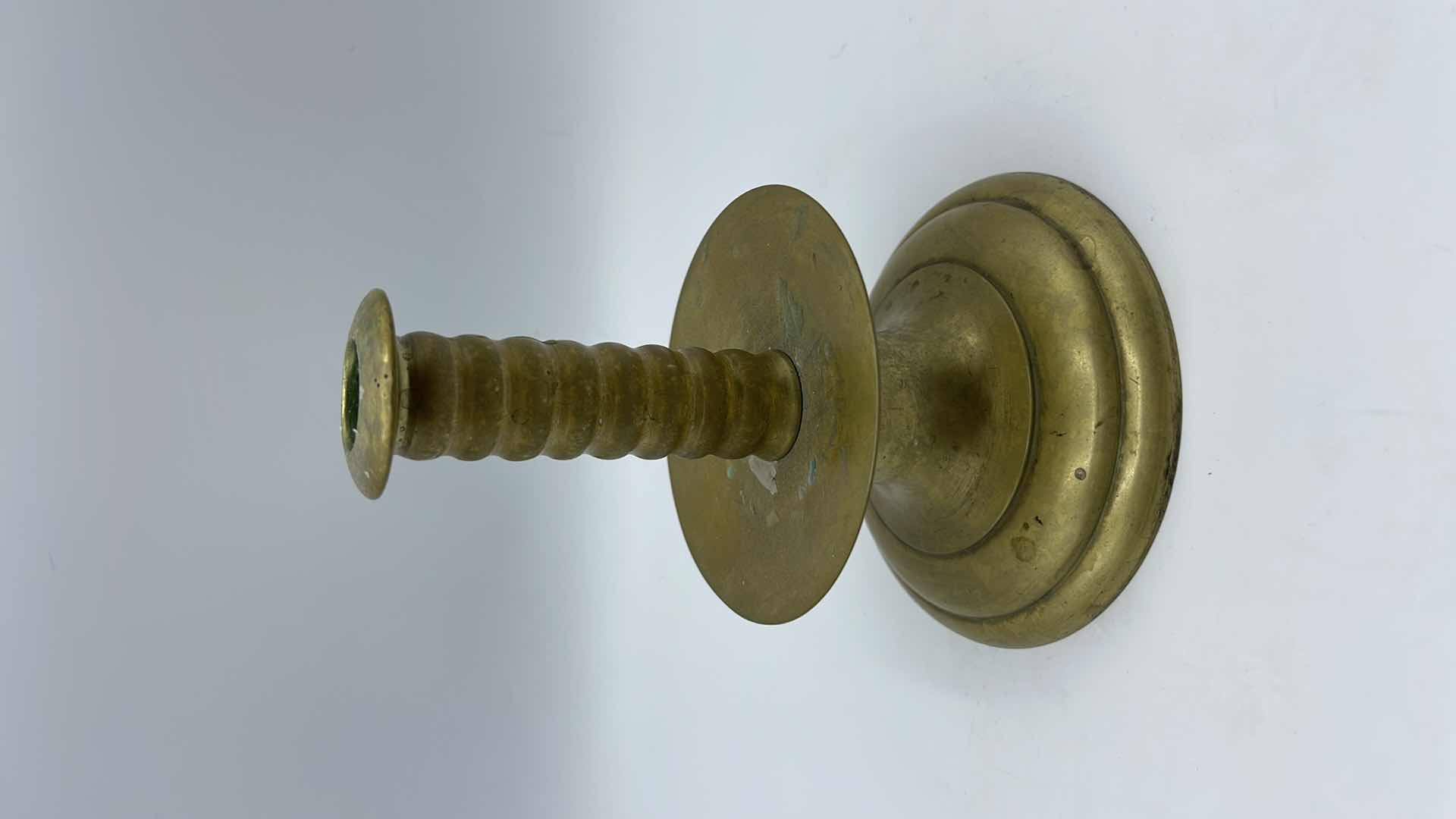 Photo 1 of BRONZE CANDLESTICK HOLDERS (SET OF 3)