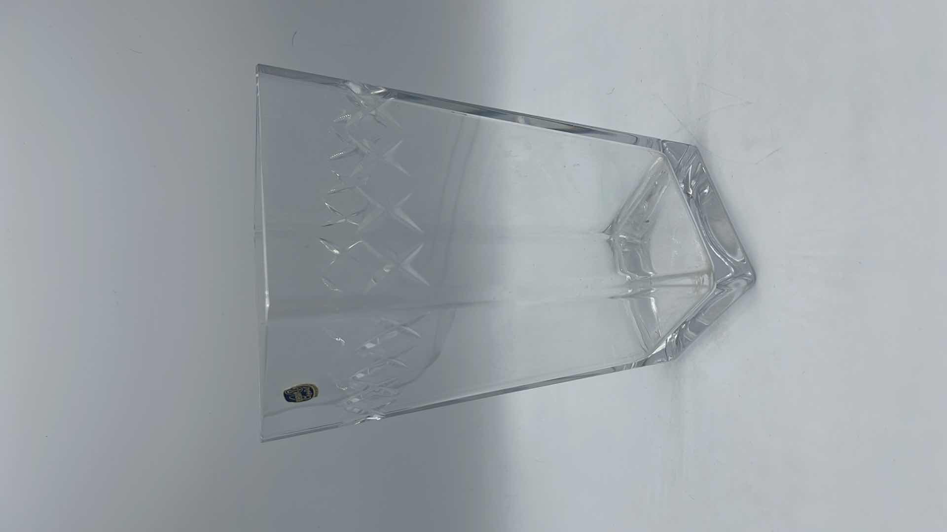 Photo 1 of BOHEMIA CRYSTAL VASE, MADE IN CZECH REPUBLIC H 8”