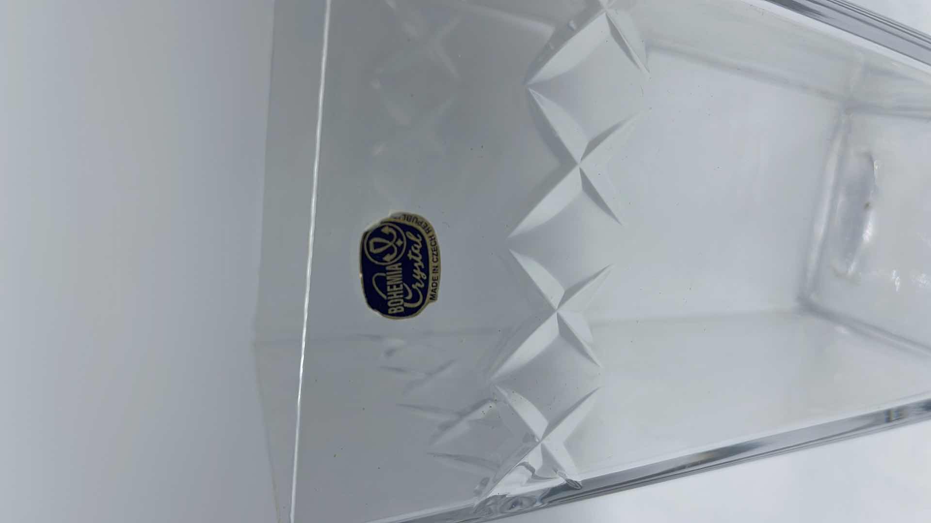 Photo 1 of BOHEMIA CRYSTAL VASE, MADE IN CZECH REPUBLIC H 8”